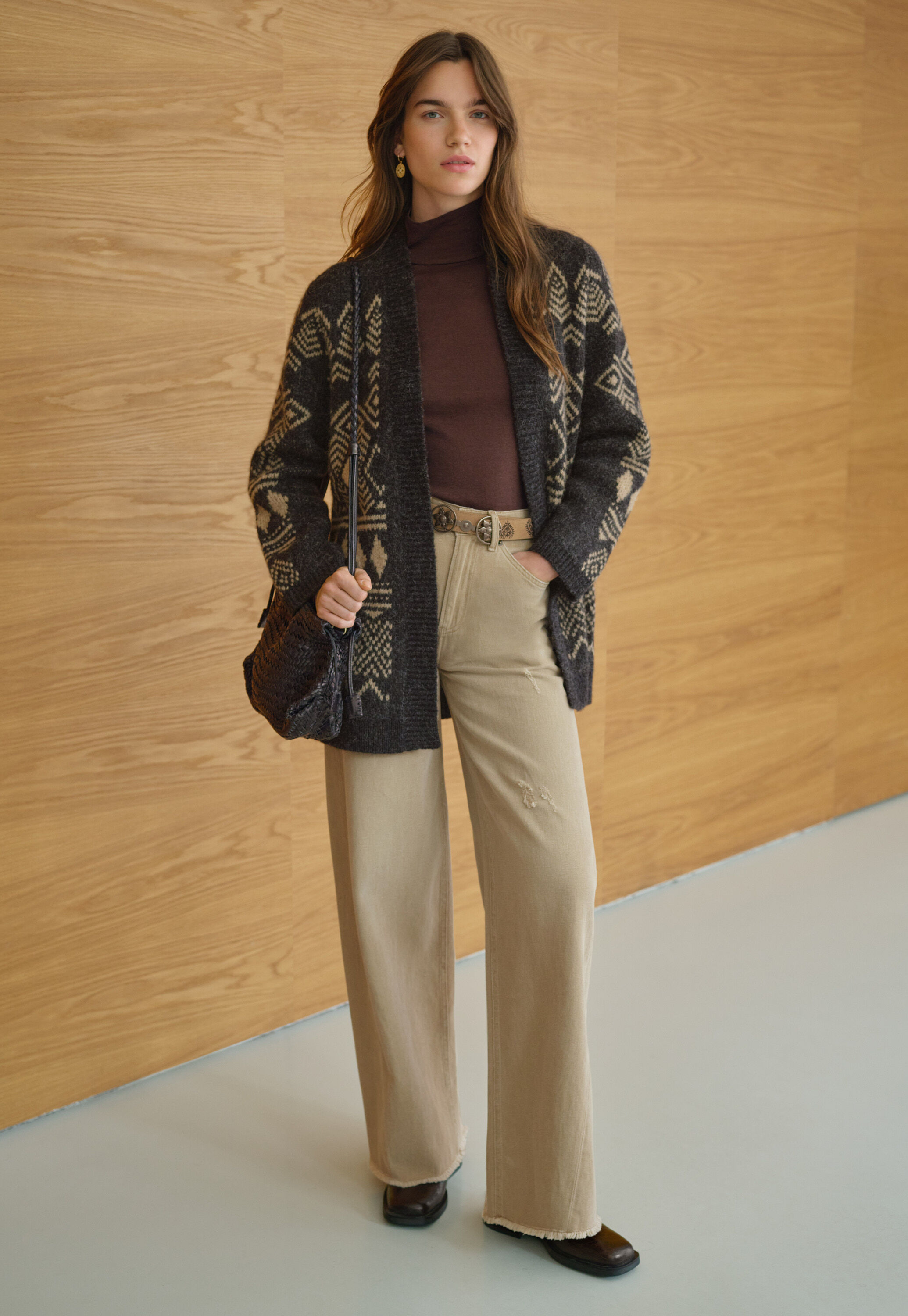 Tie-front cord top