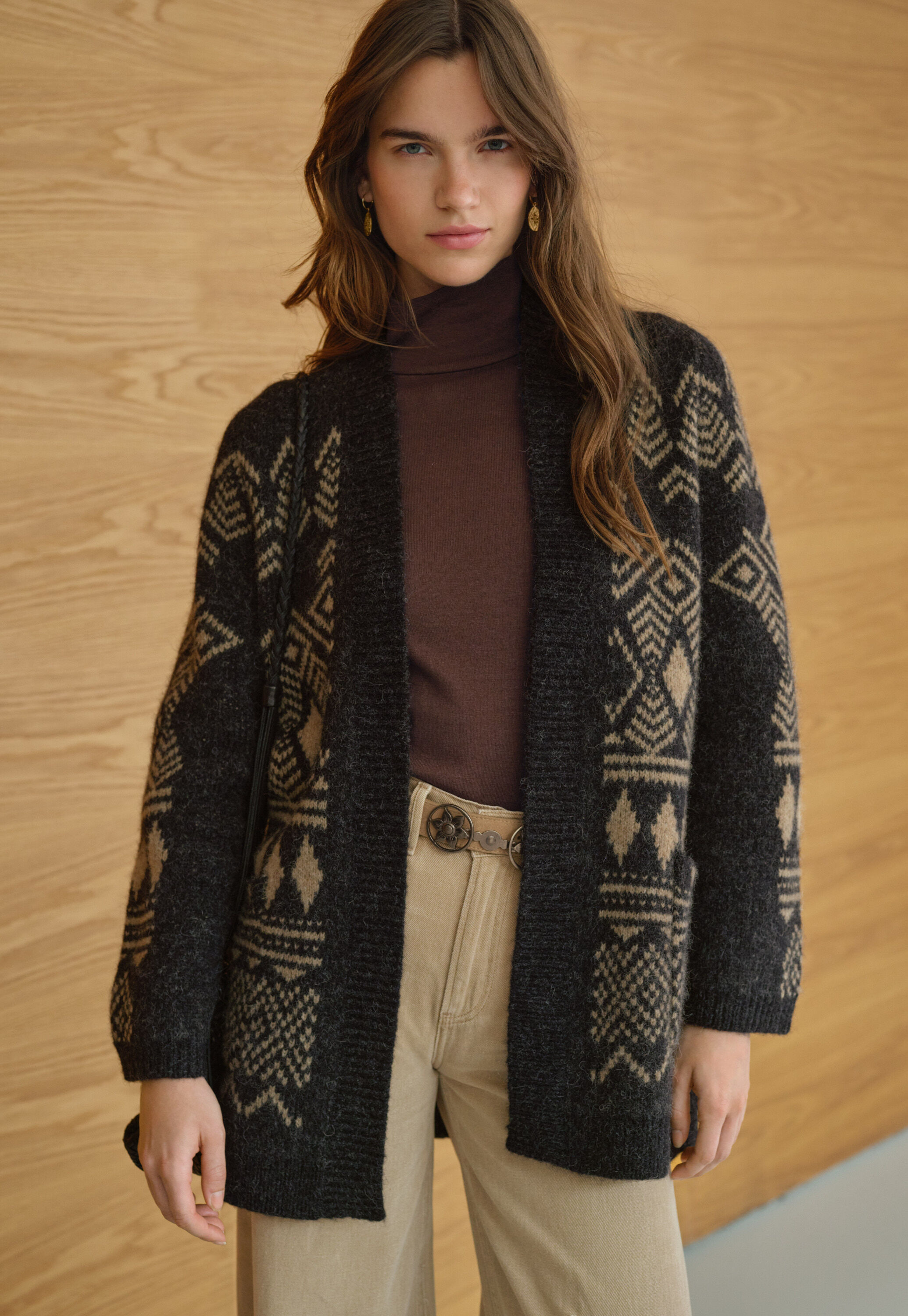 Tie-front cord top
