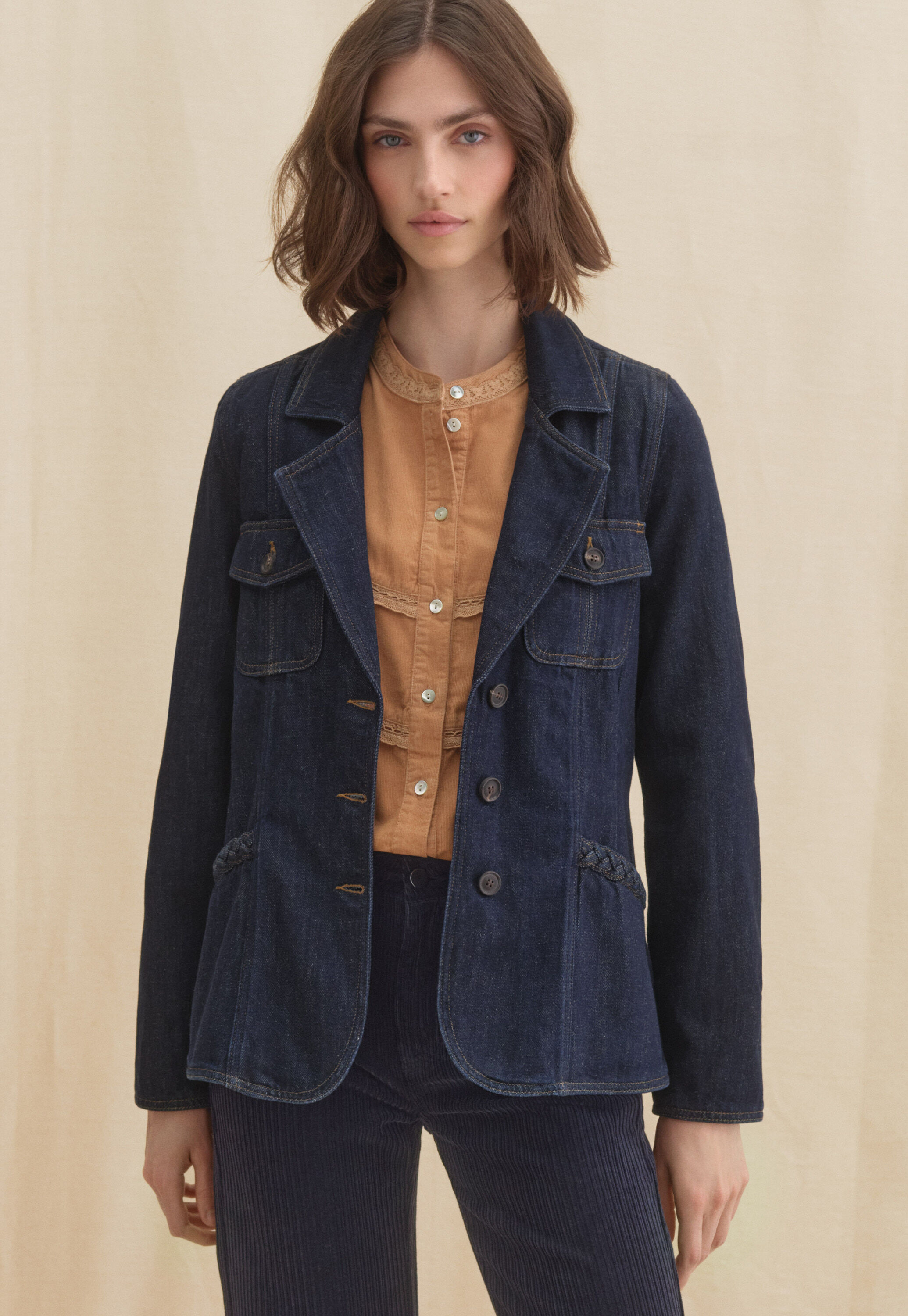 Pintuck blouse