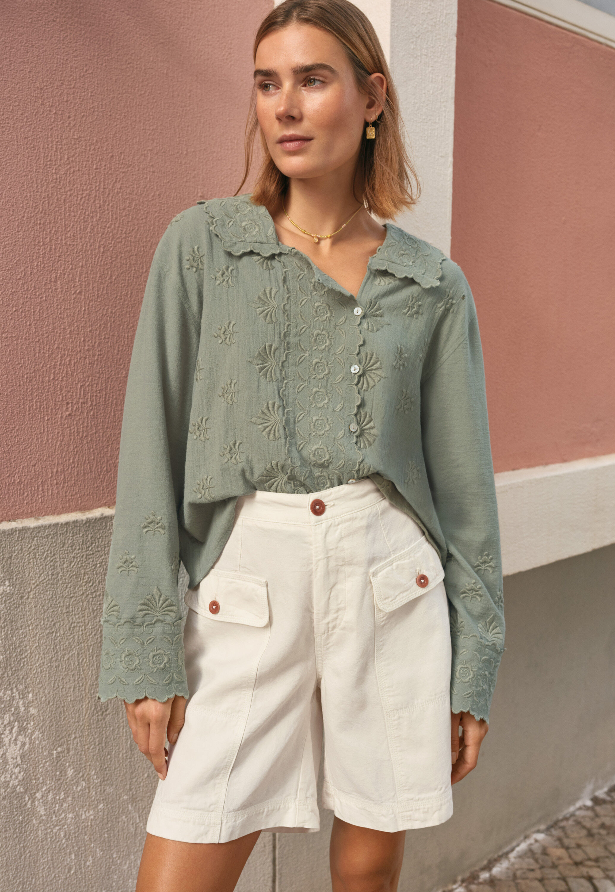 Safari shorts, Ivory, large
