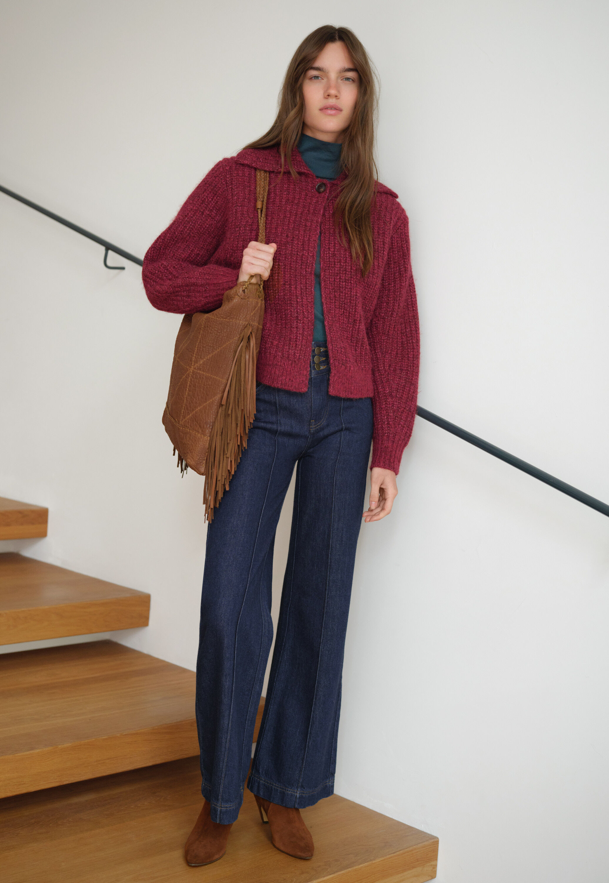 Tie-front cord top