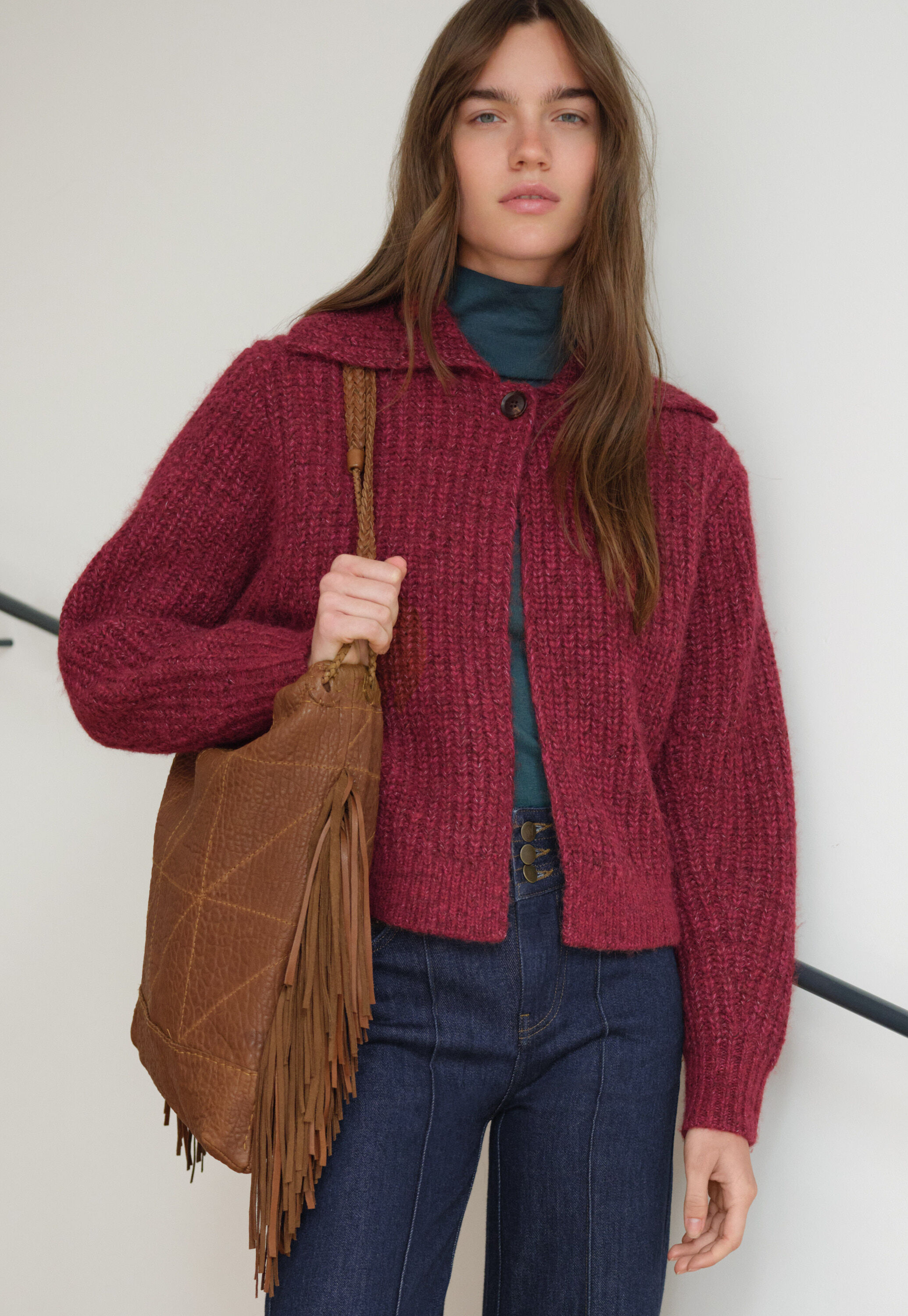 Roll-neck top
