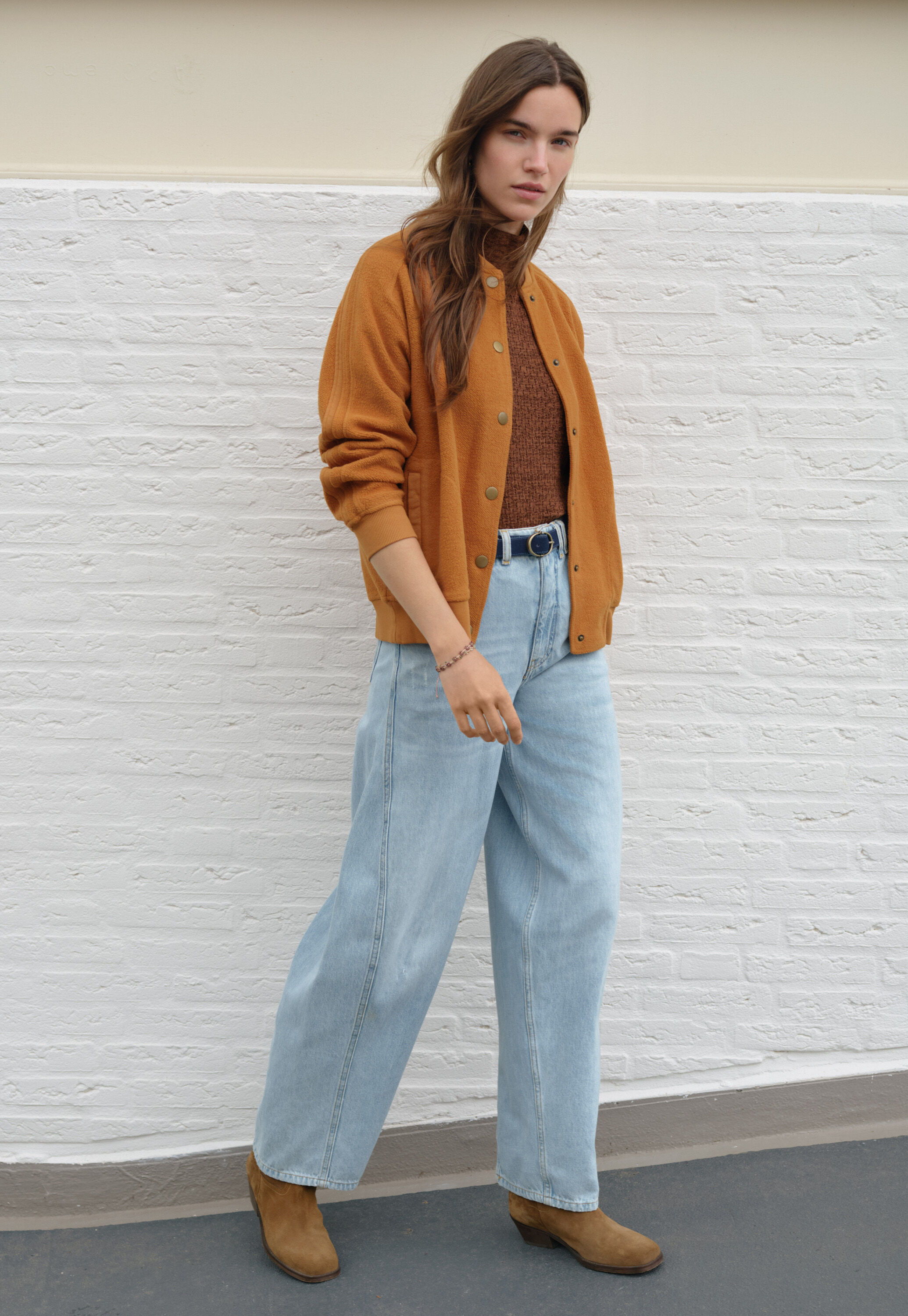 Waffle-stitch cardigan