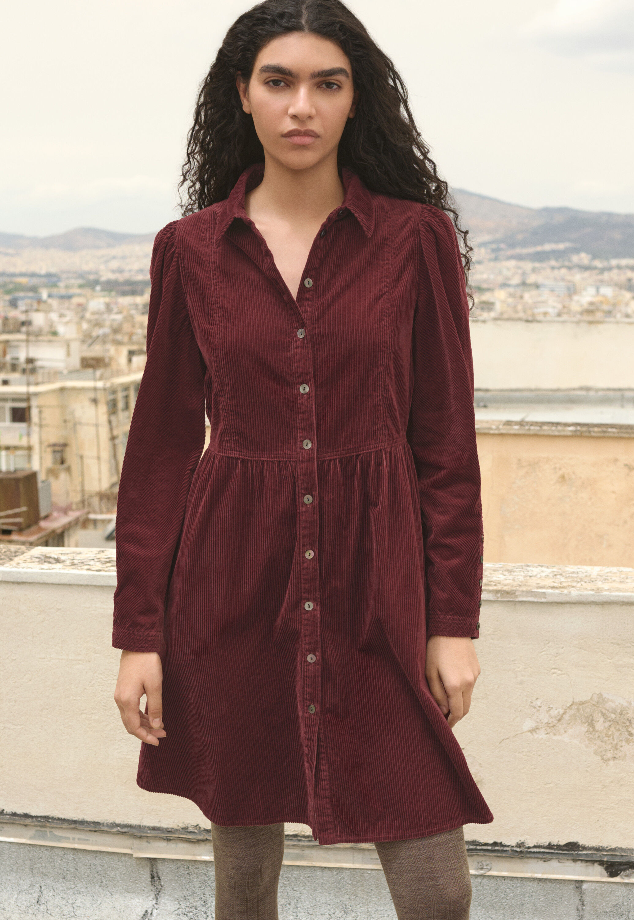 Button-through dress