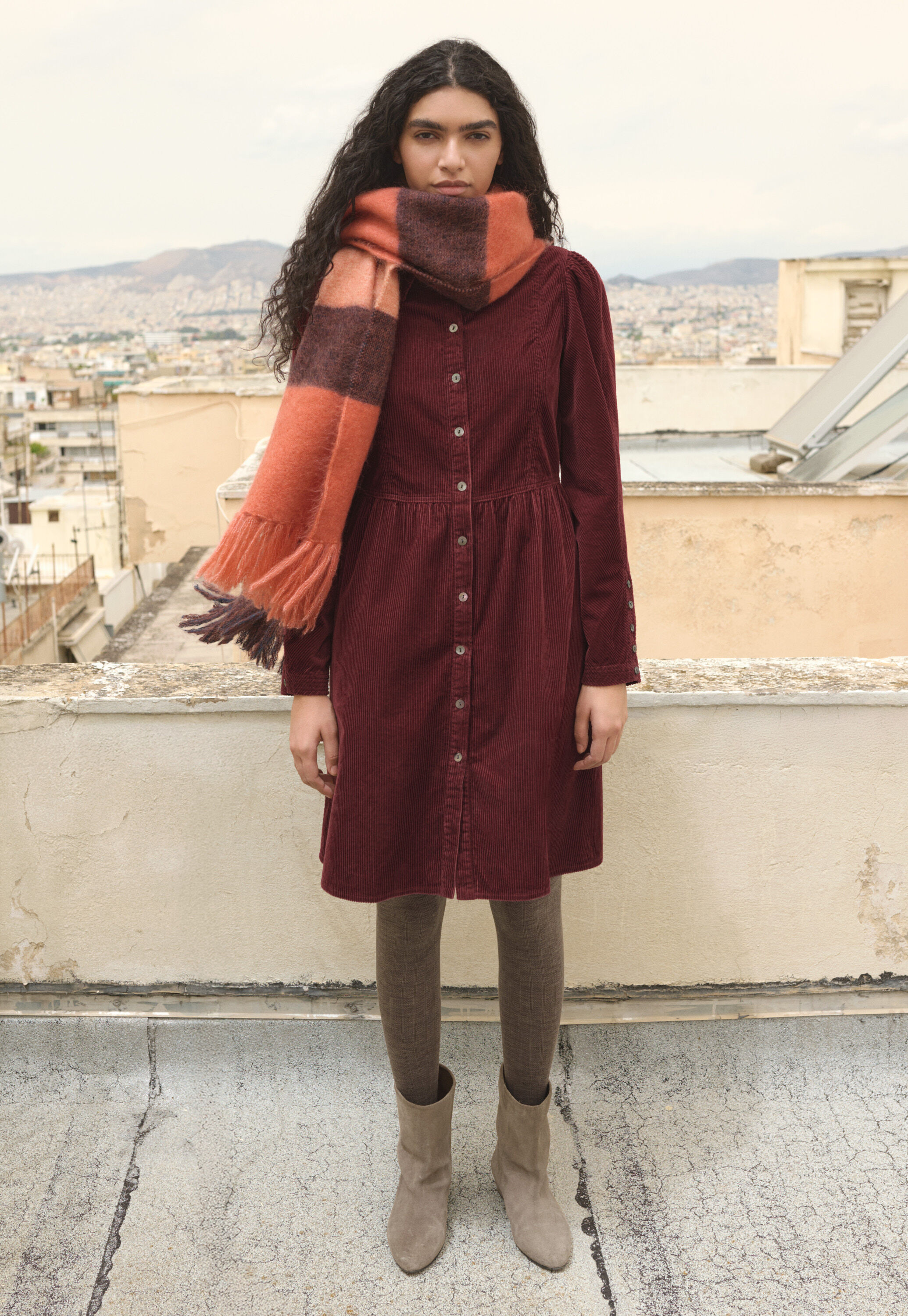 Button-through dress