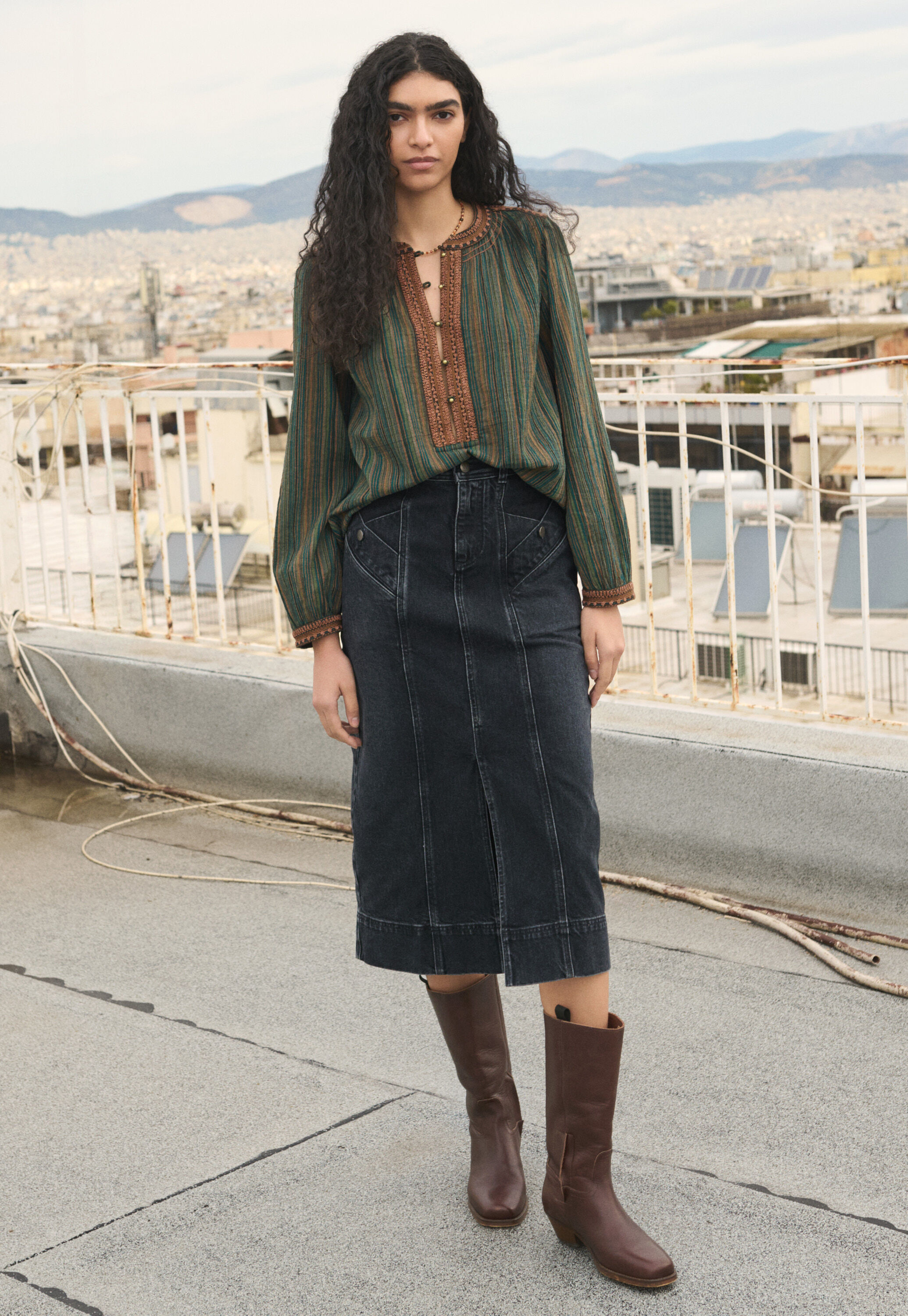 Denim skirt