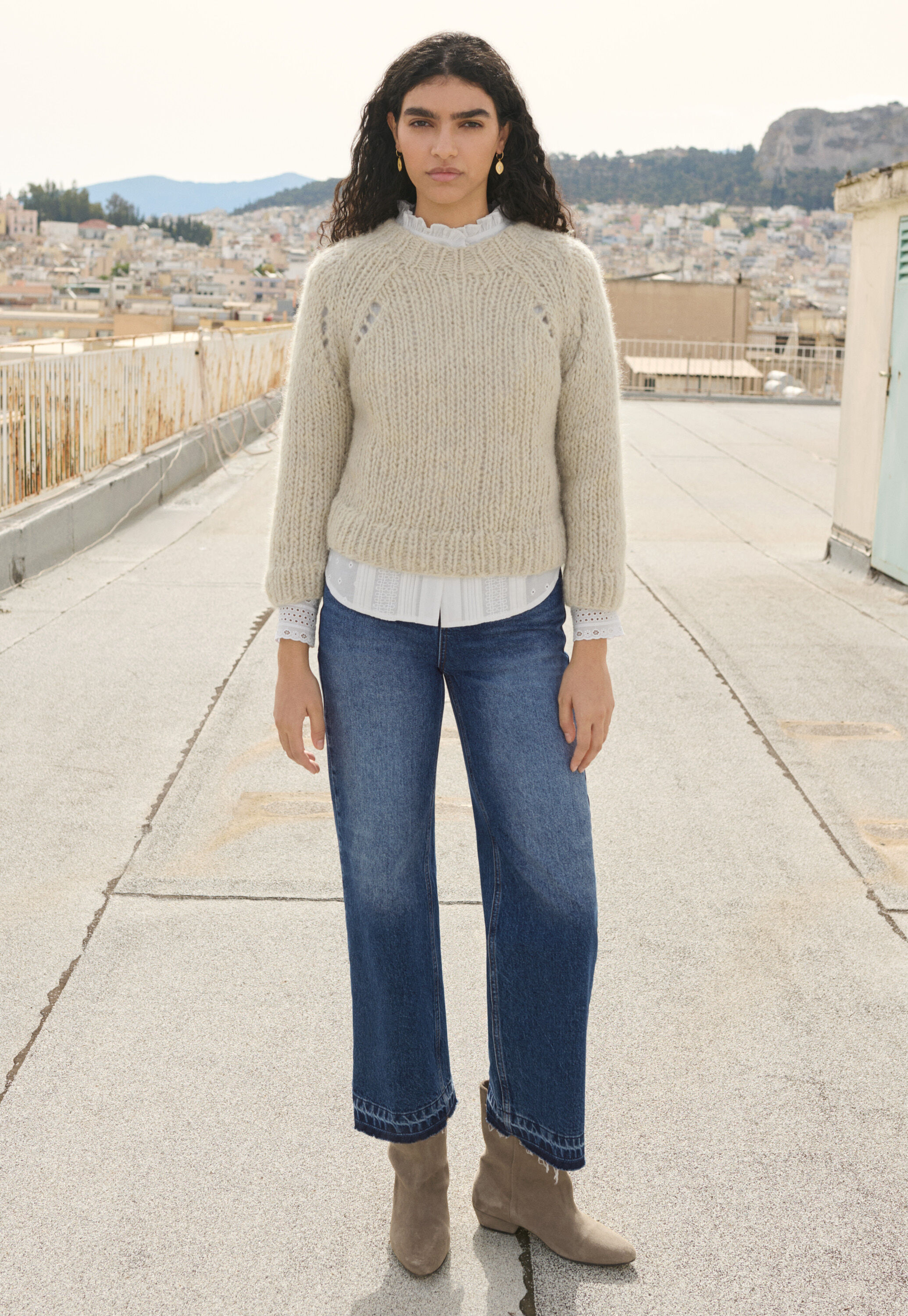 Hand-knit sweater