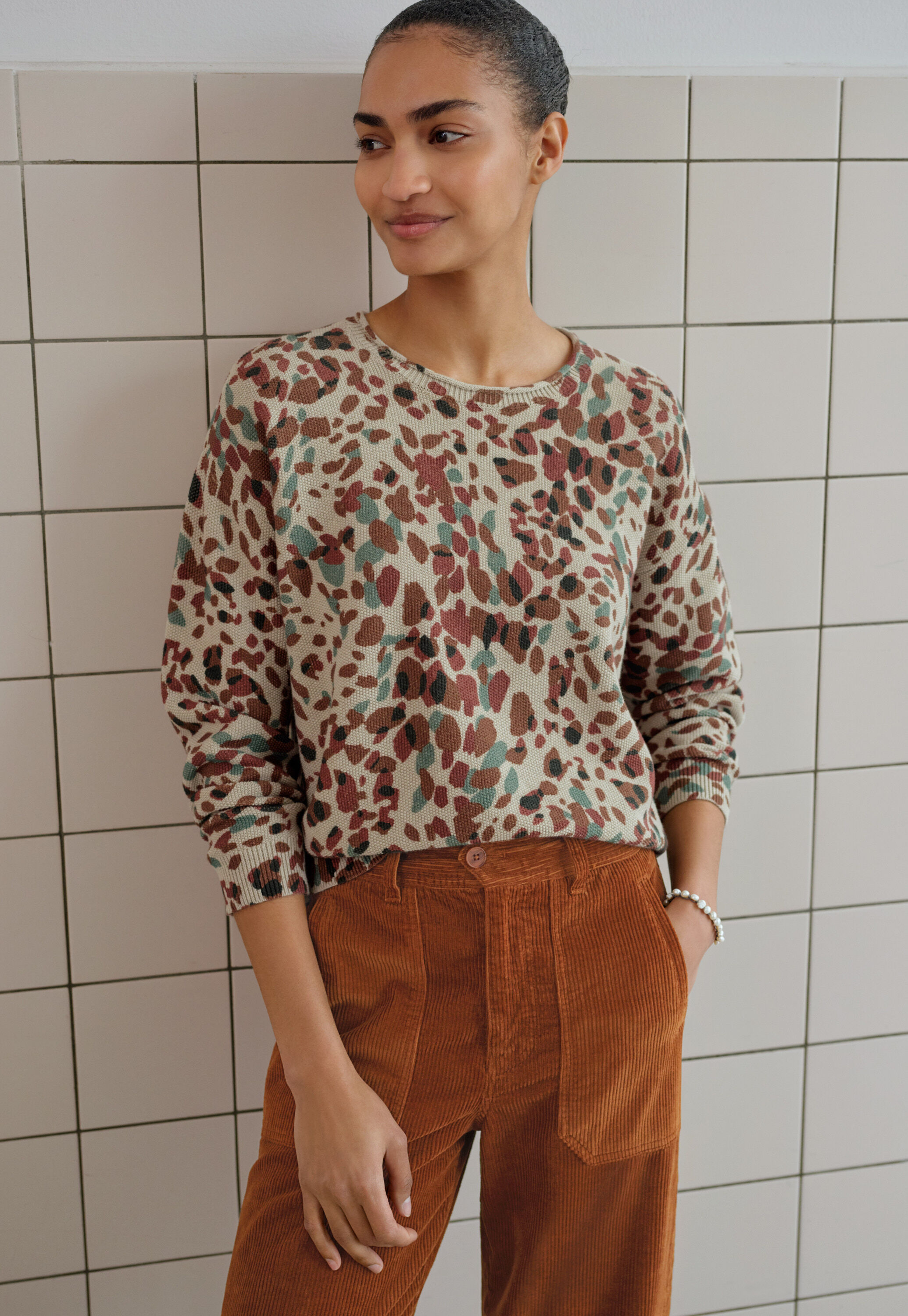 Printed sweater