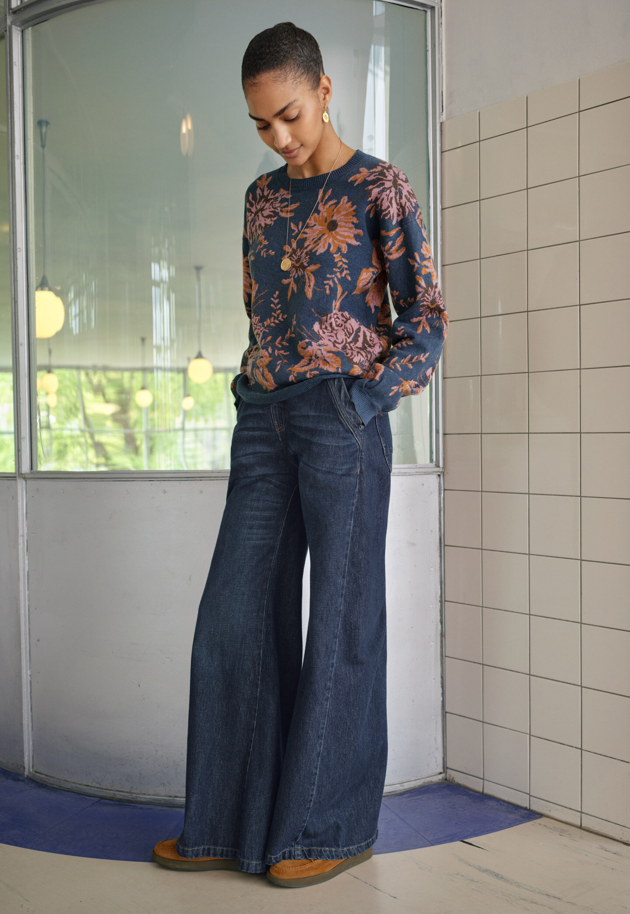 Jacquard sweater