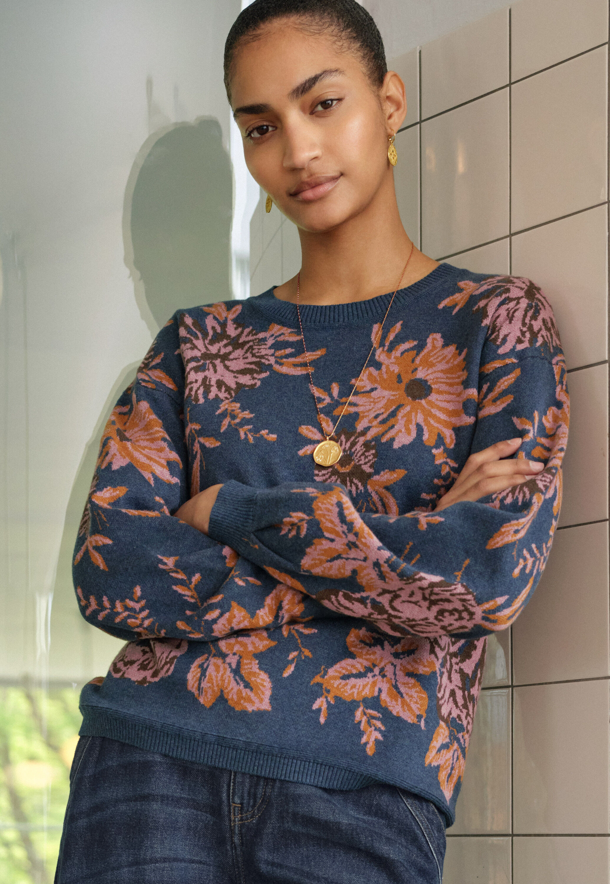 Jacquard sweater