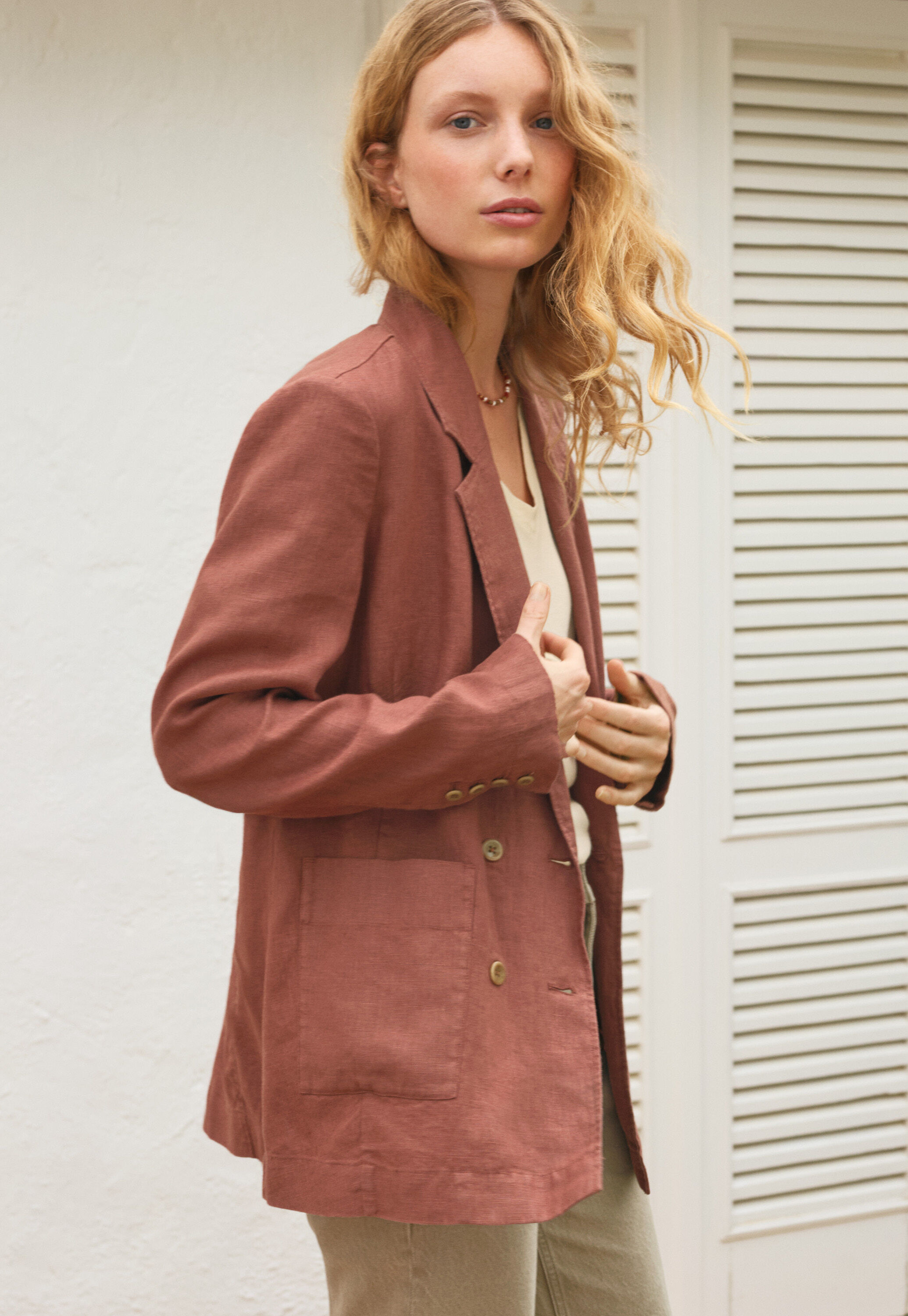 Quilted embroidered jacket
