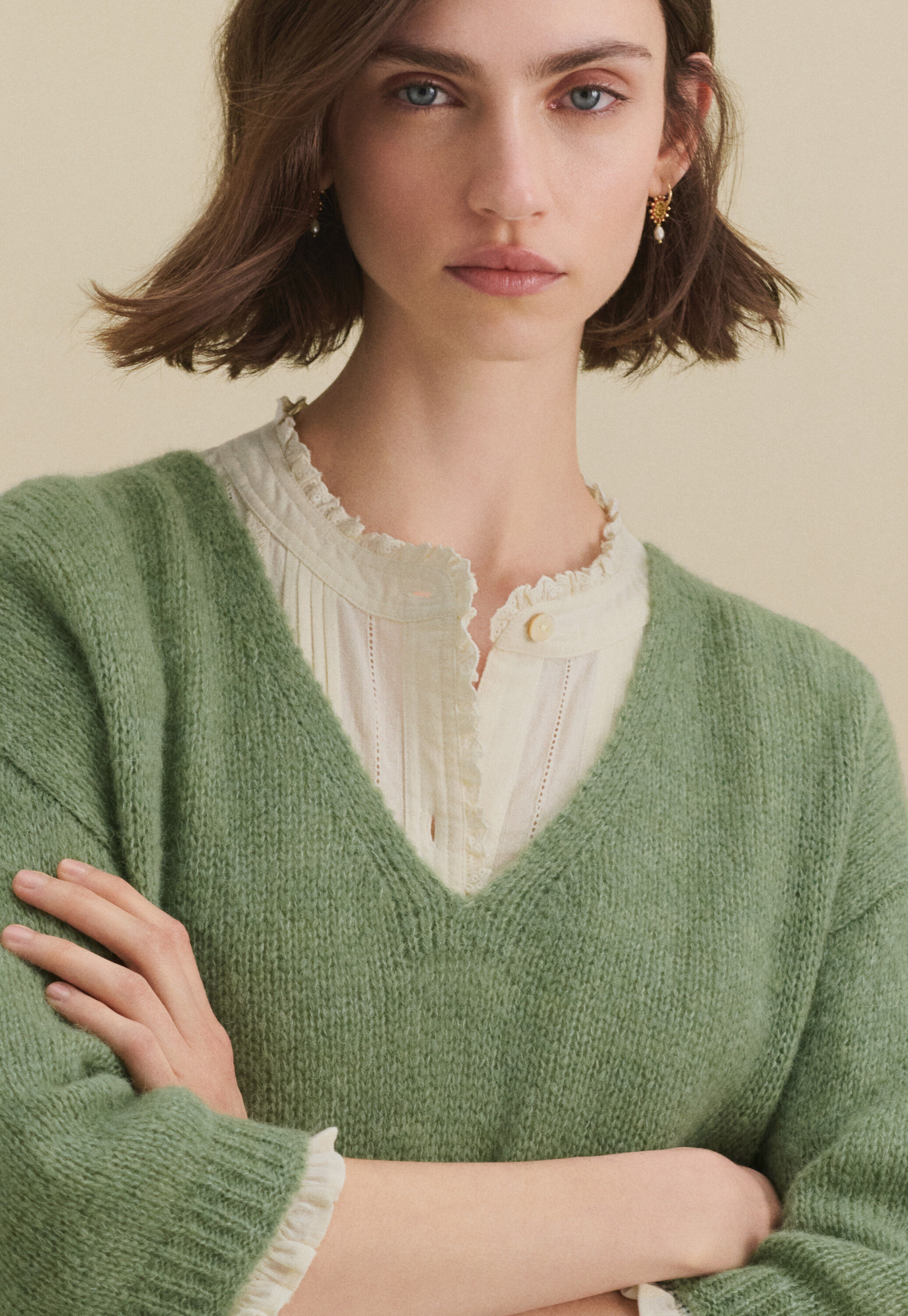 Pintuck blouse