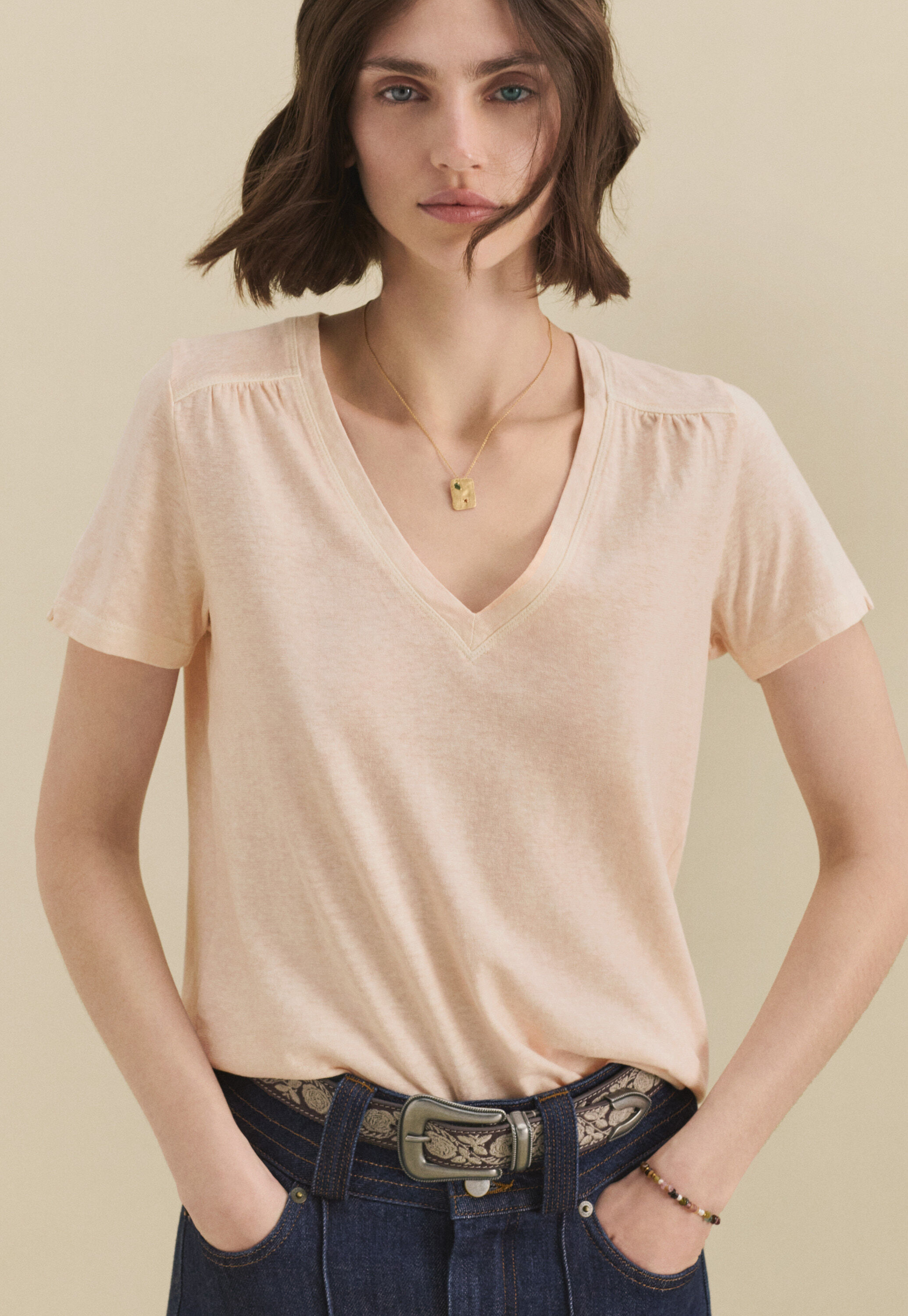 Pintuck blouse