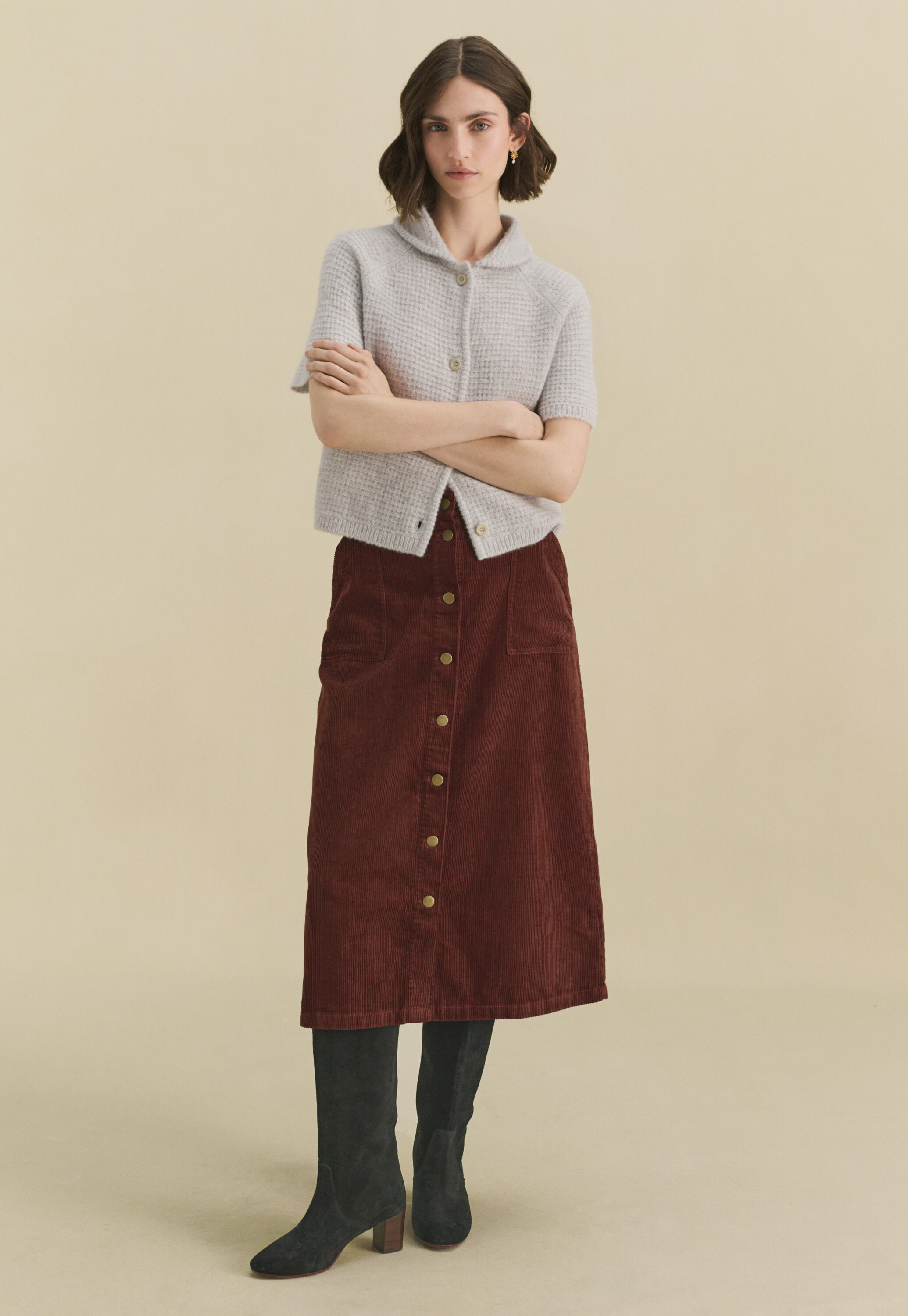 Pintuck blouse
