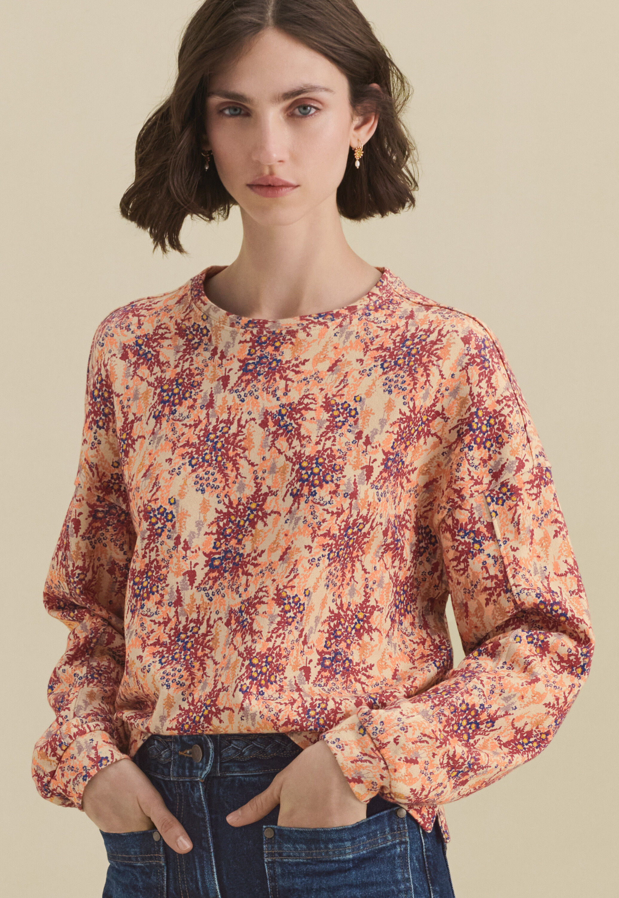 Pintuck blouse