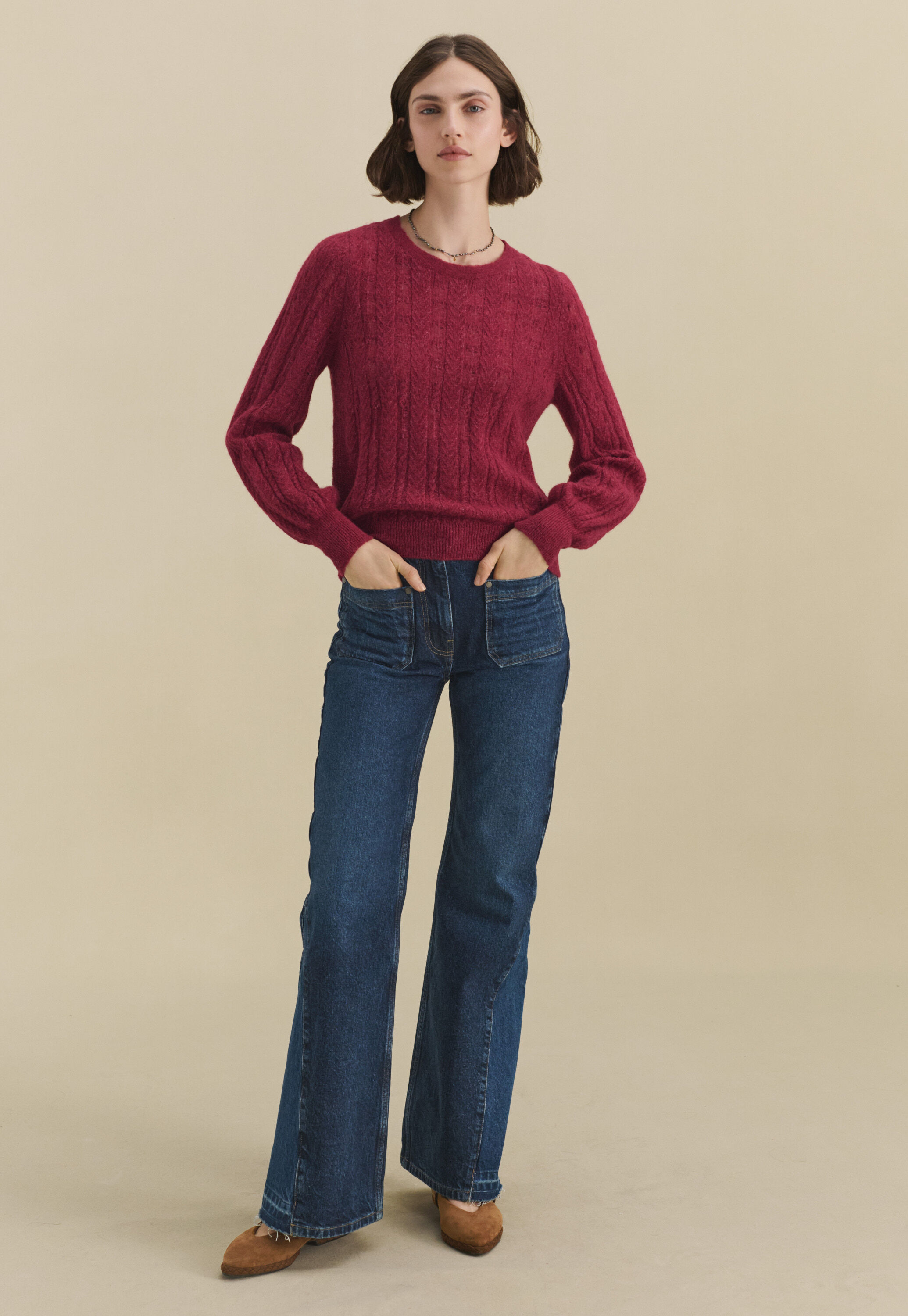 Pintuck blouse