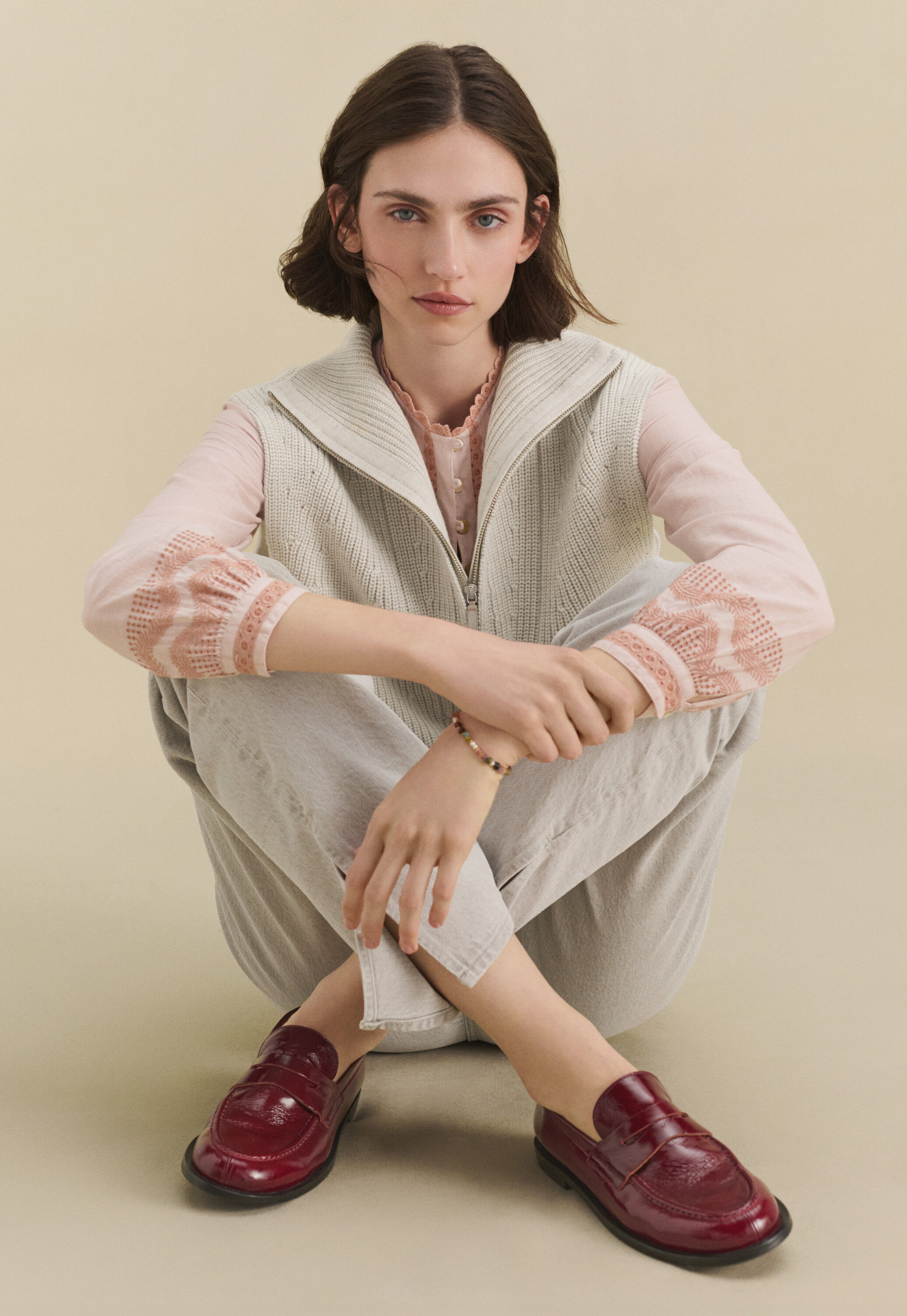 Pintuck blouse