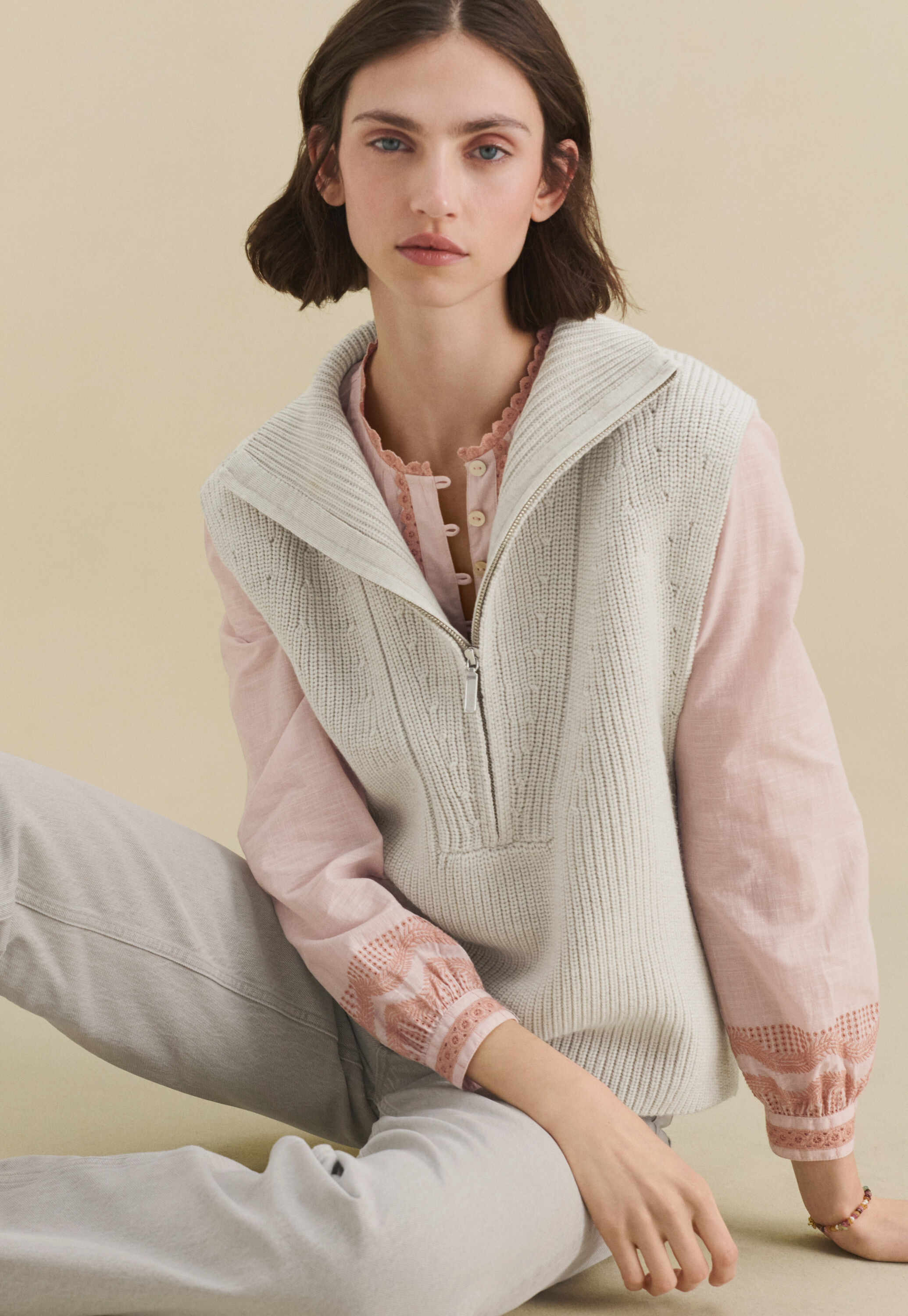 Pintuck blouse