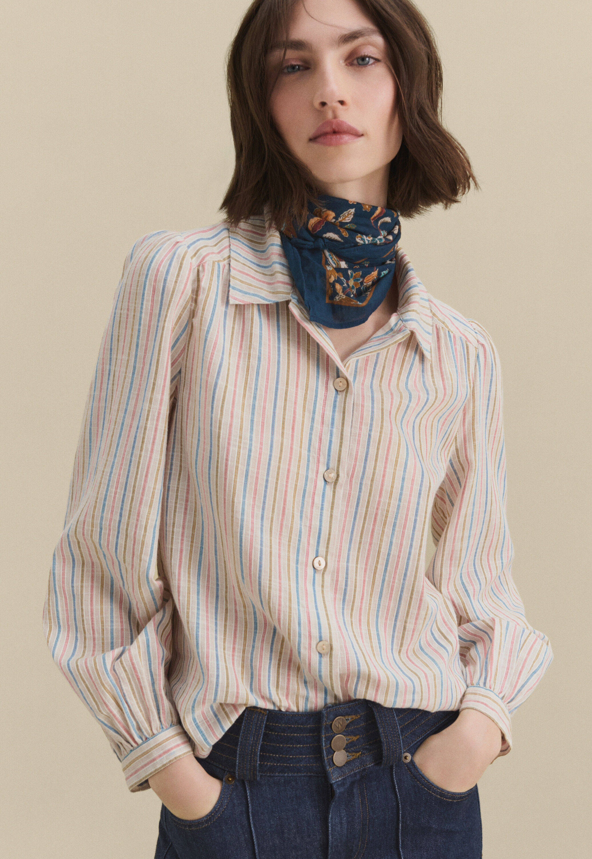 Pintuck blouse
