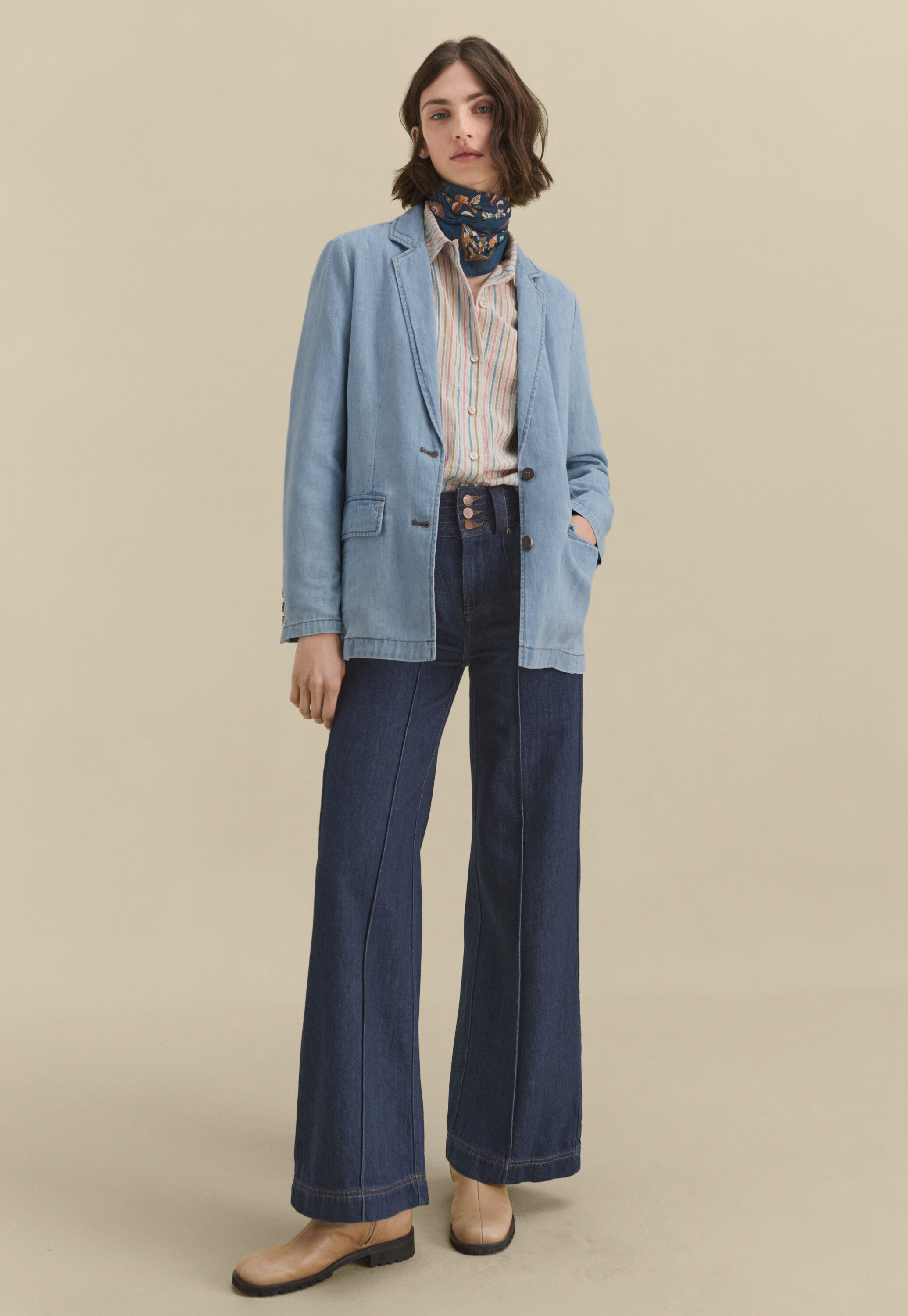 Pintuck blouse