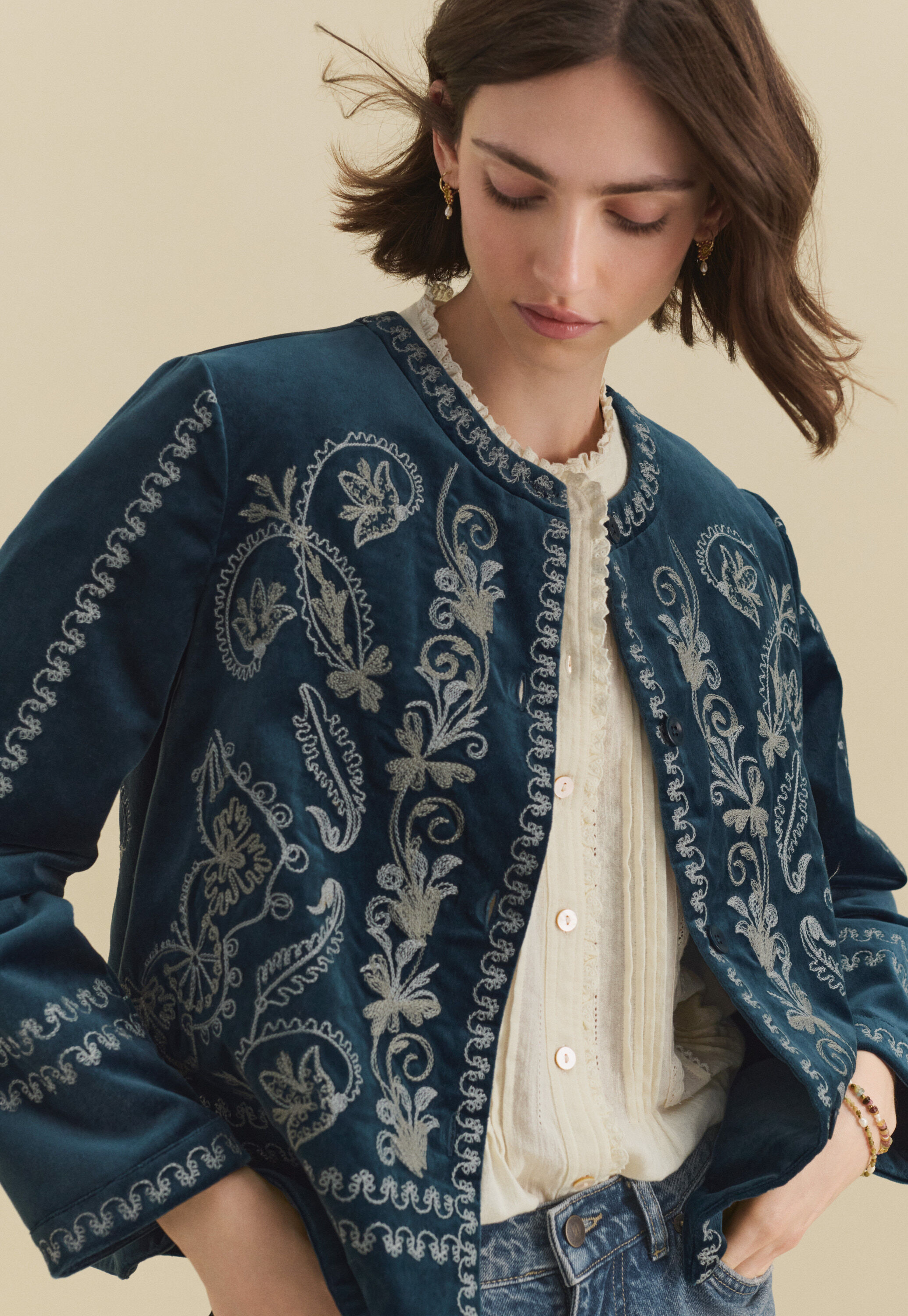 Pintuck blouse