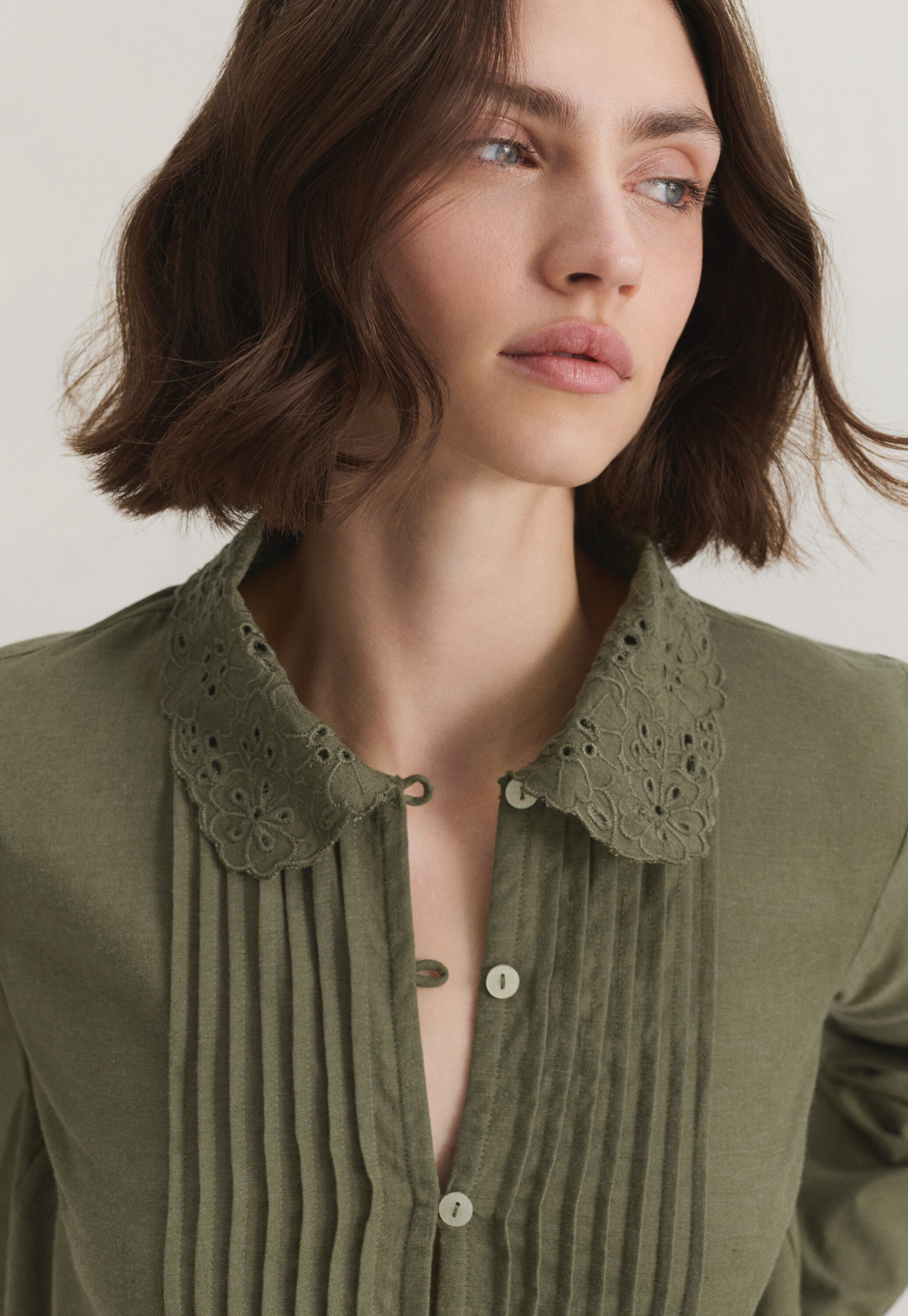 Pintuck blouse