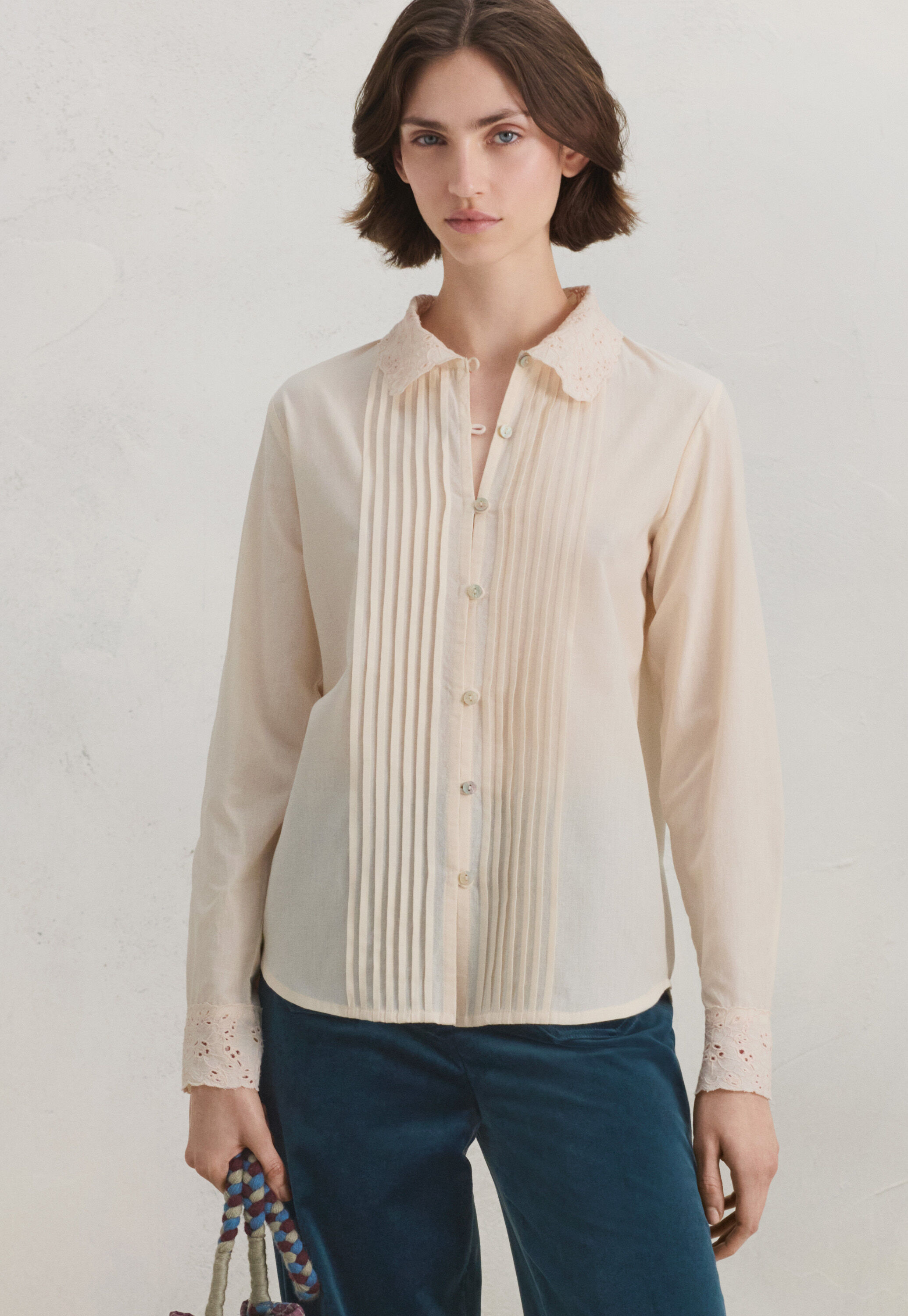 Pintuck blouse