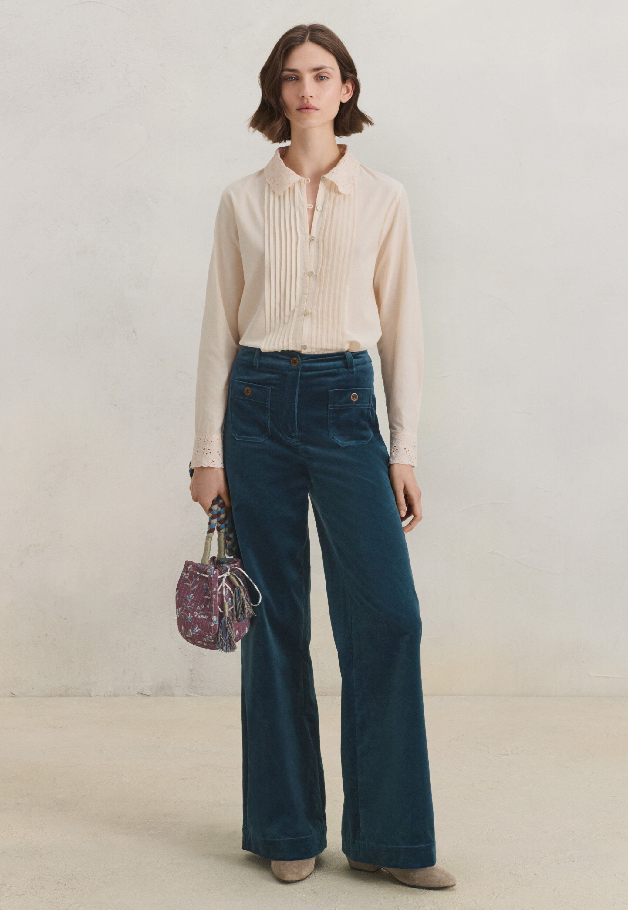 Pintuck blouse