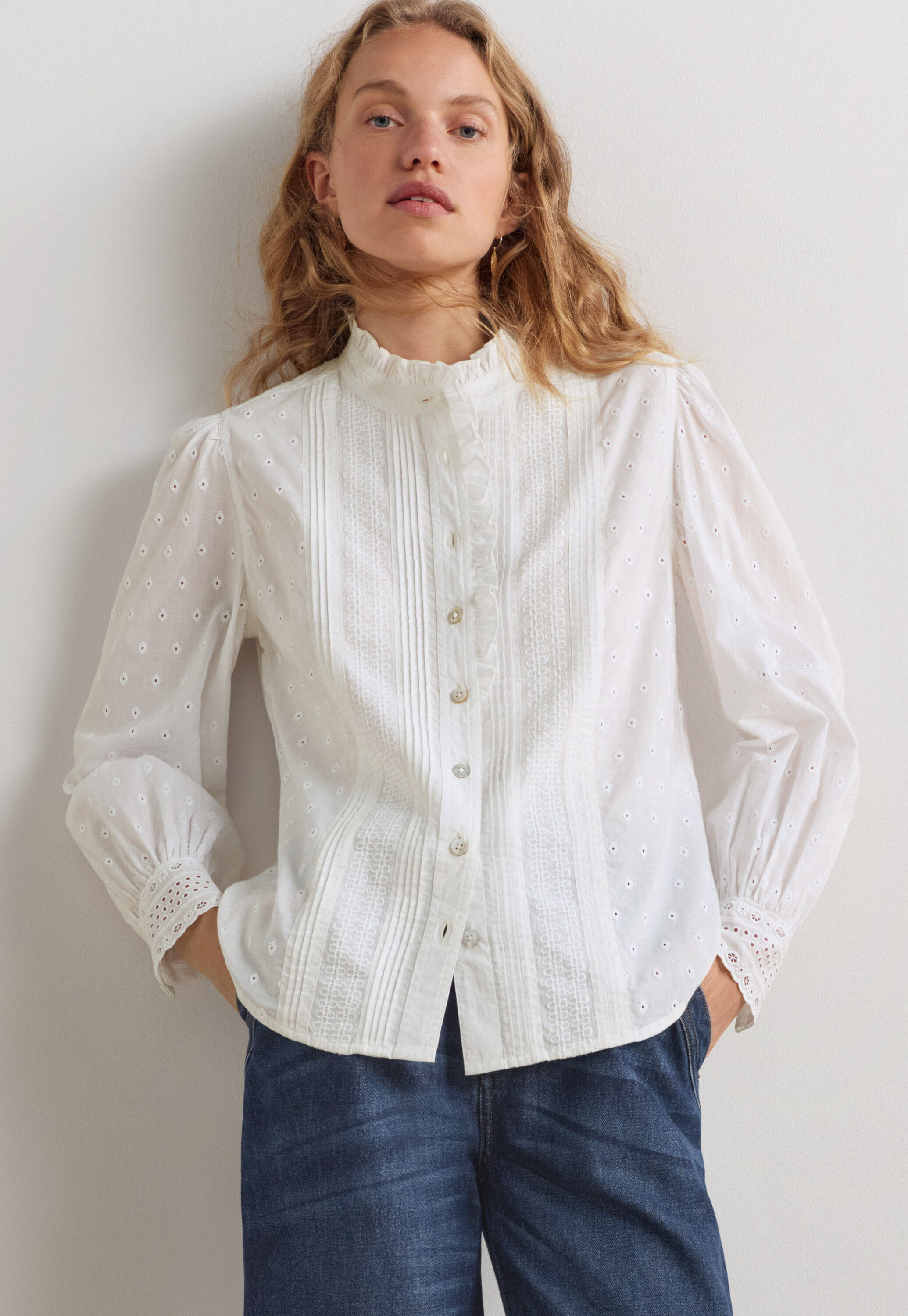 Tie-front cord top