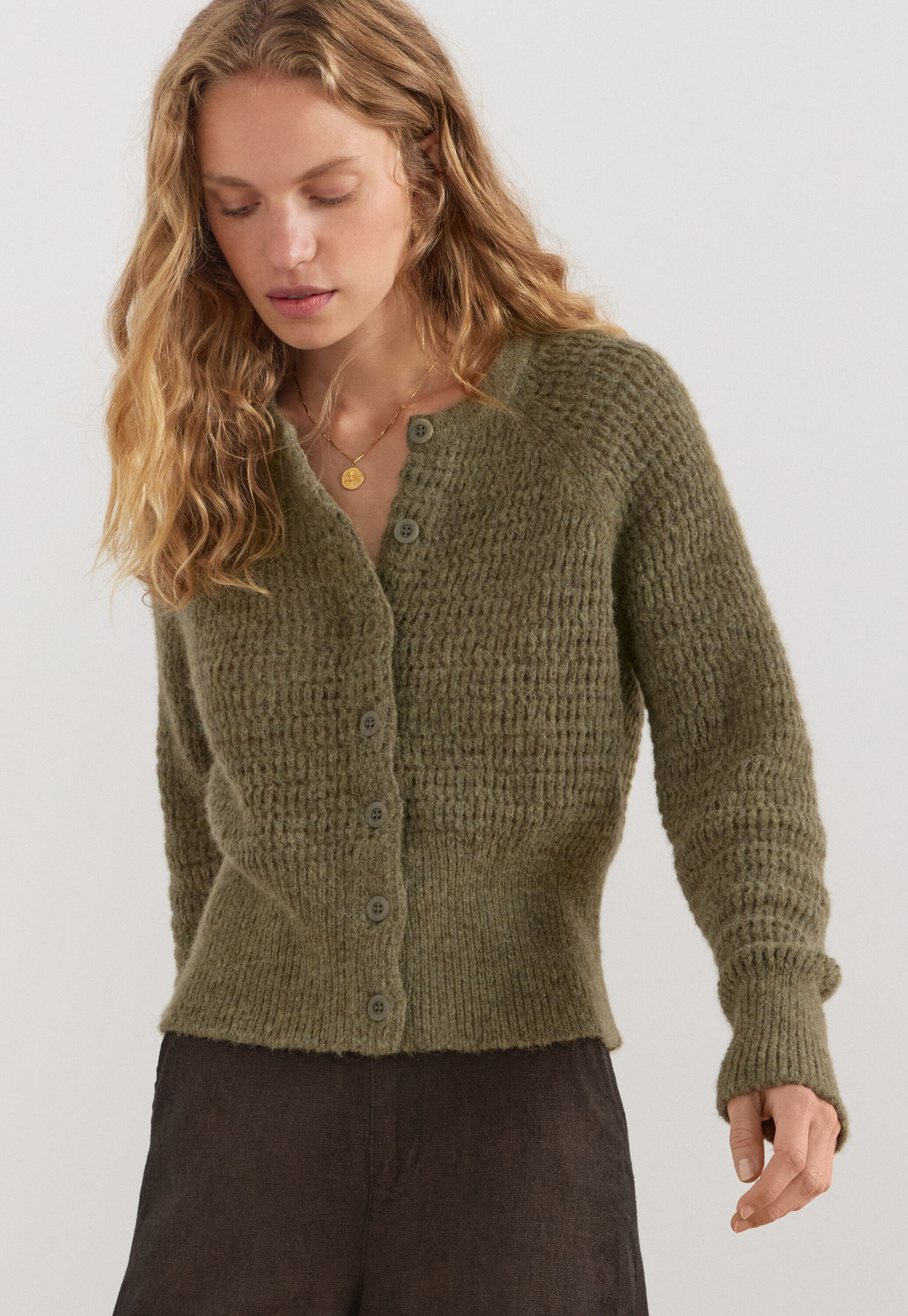 Button-through cardigan