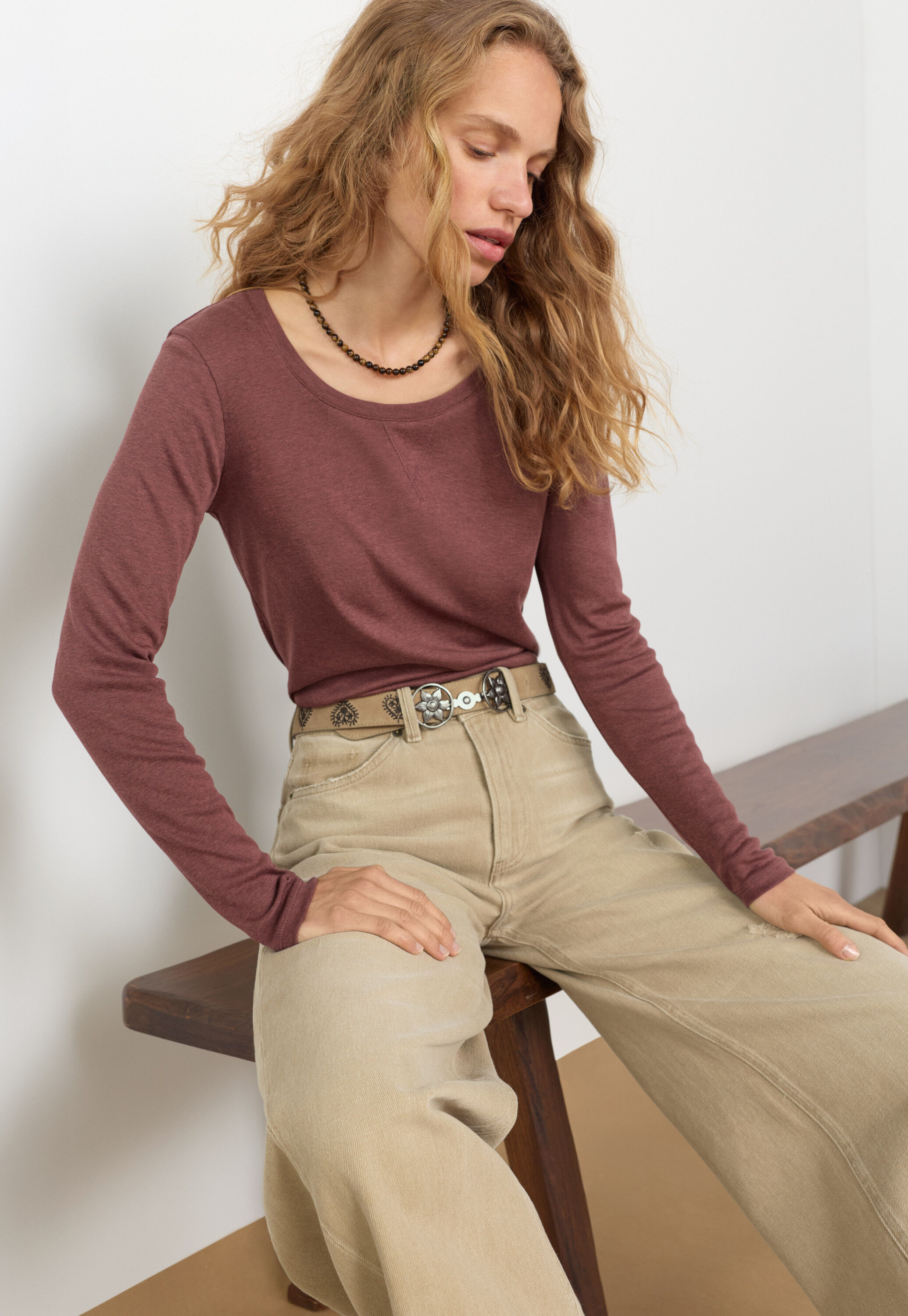 Tie-front cord top