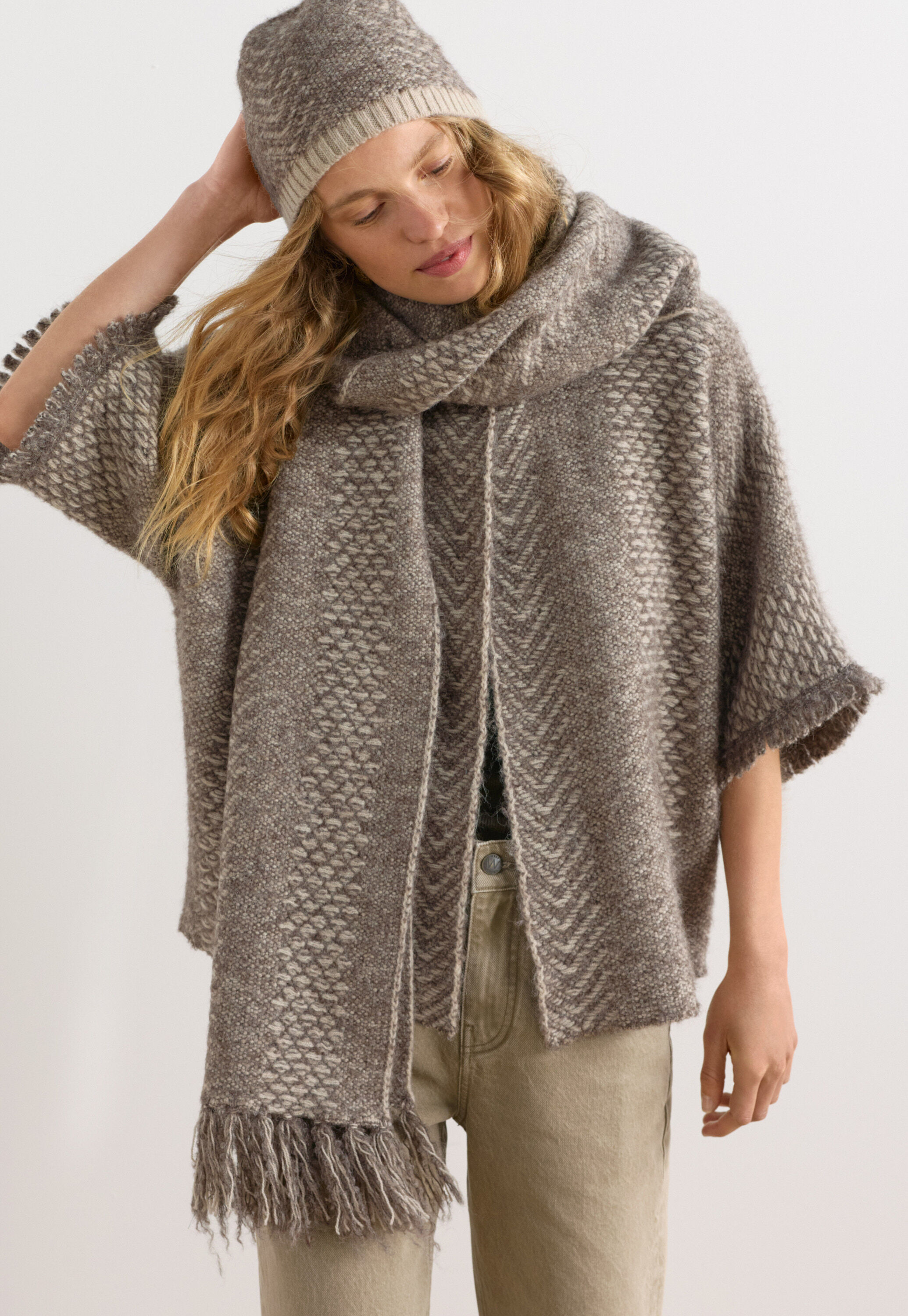 Tie-front cord top