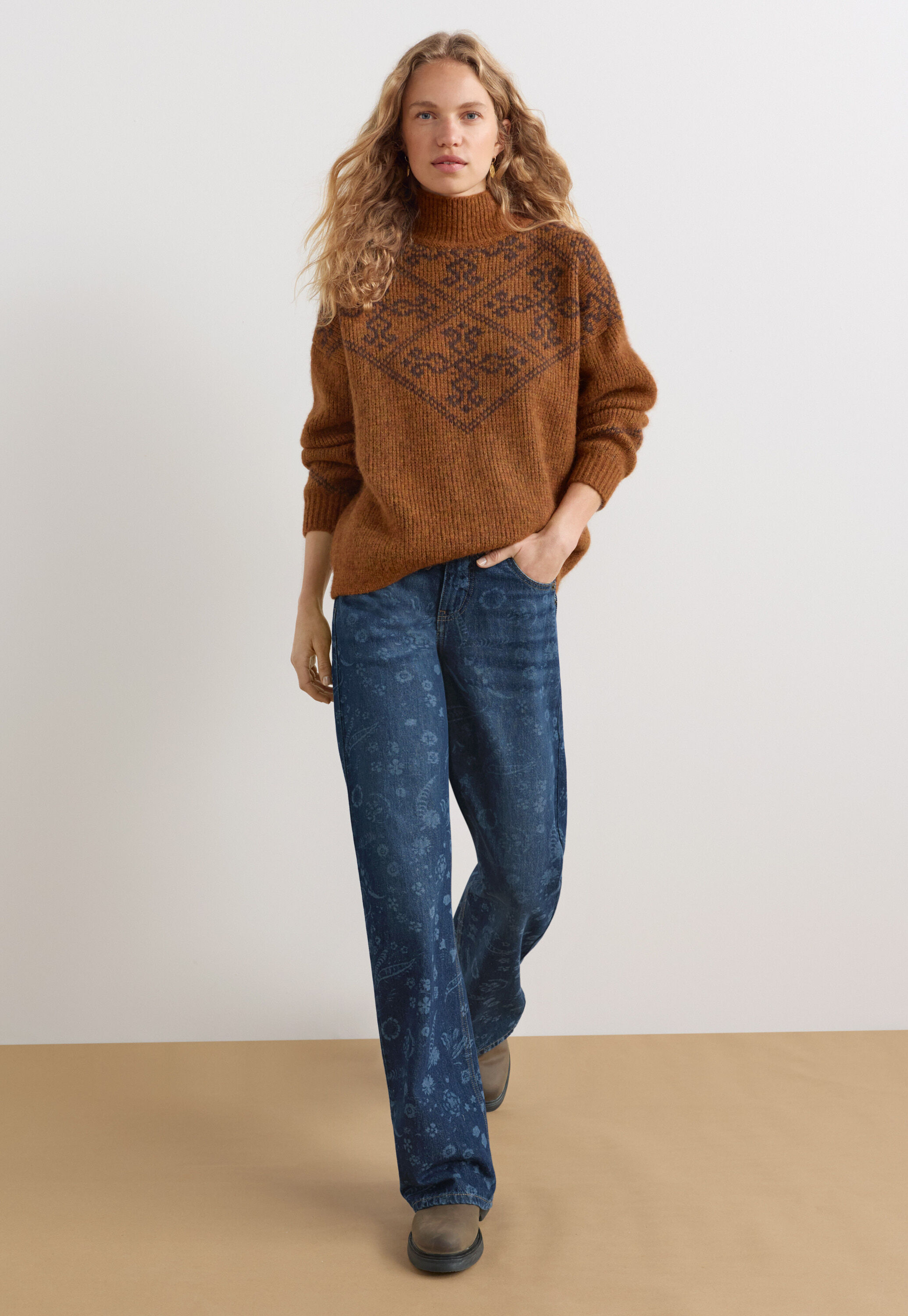 Lasered jeans, Dark ocean, large