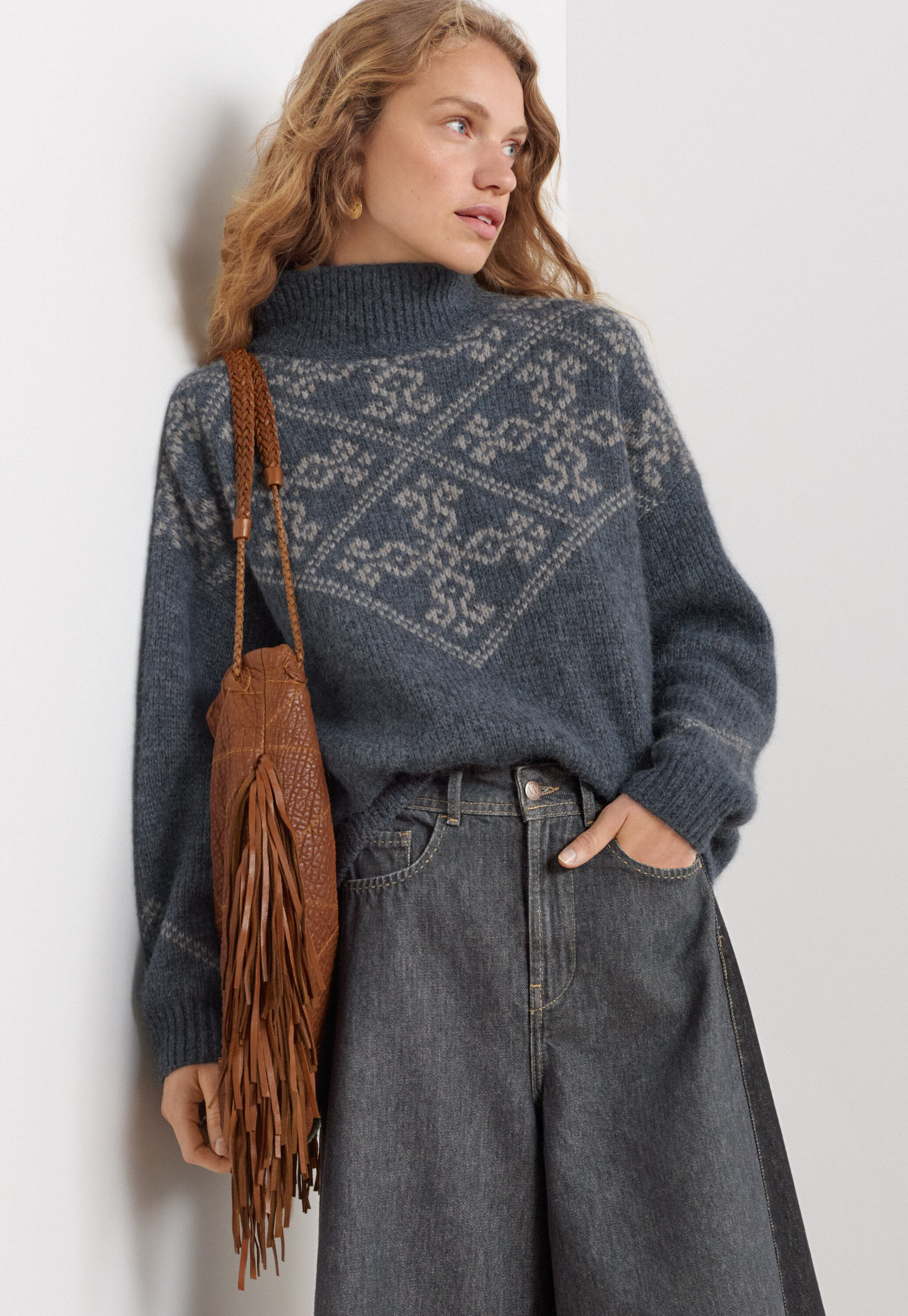 Jacquard sweater