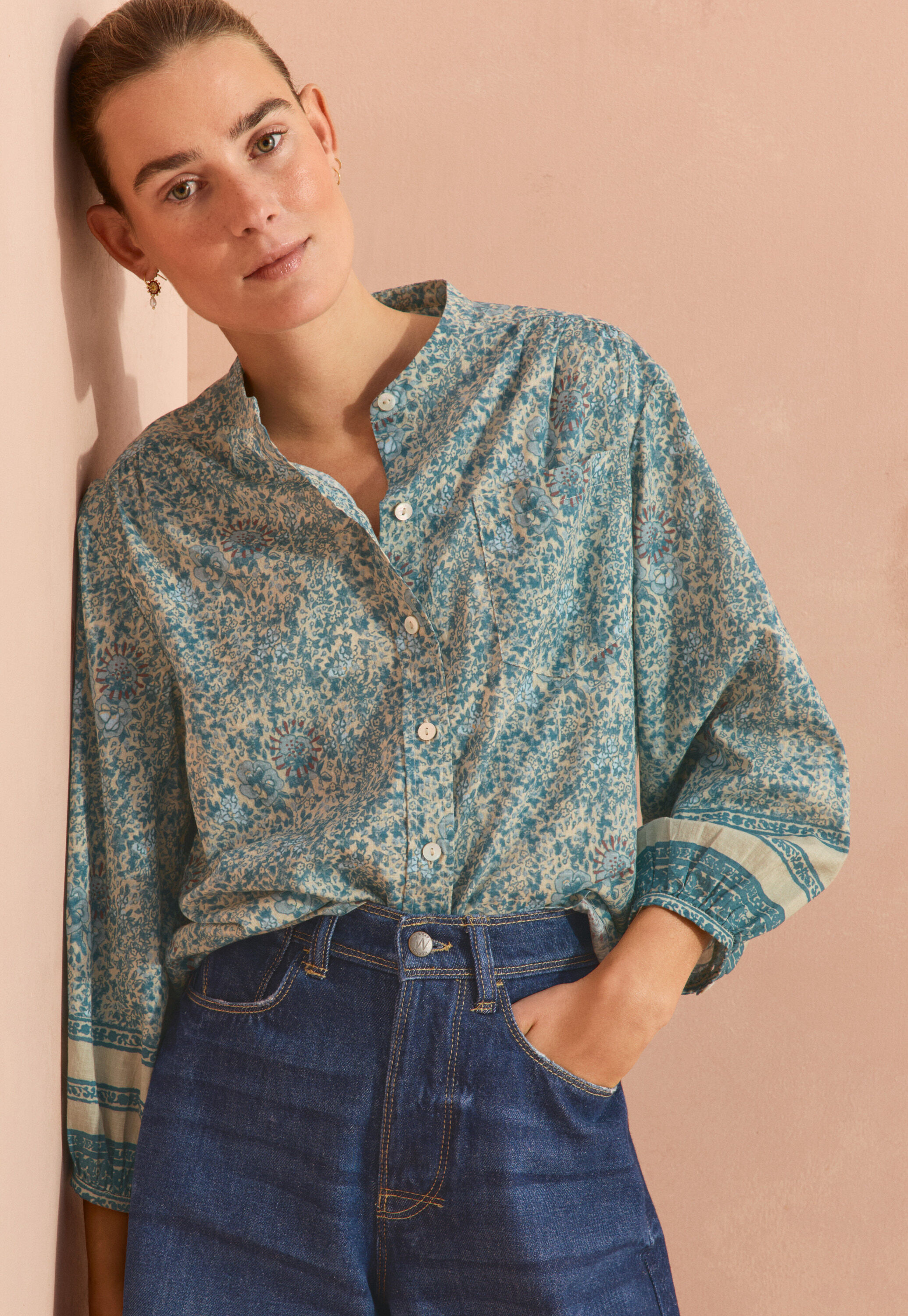 Pintuck blouse