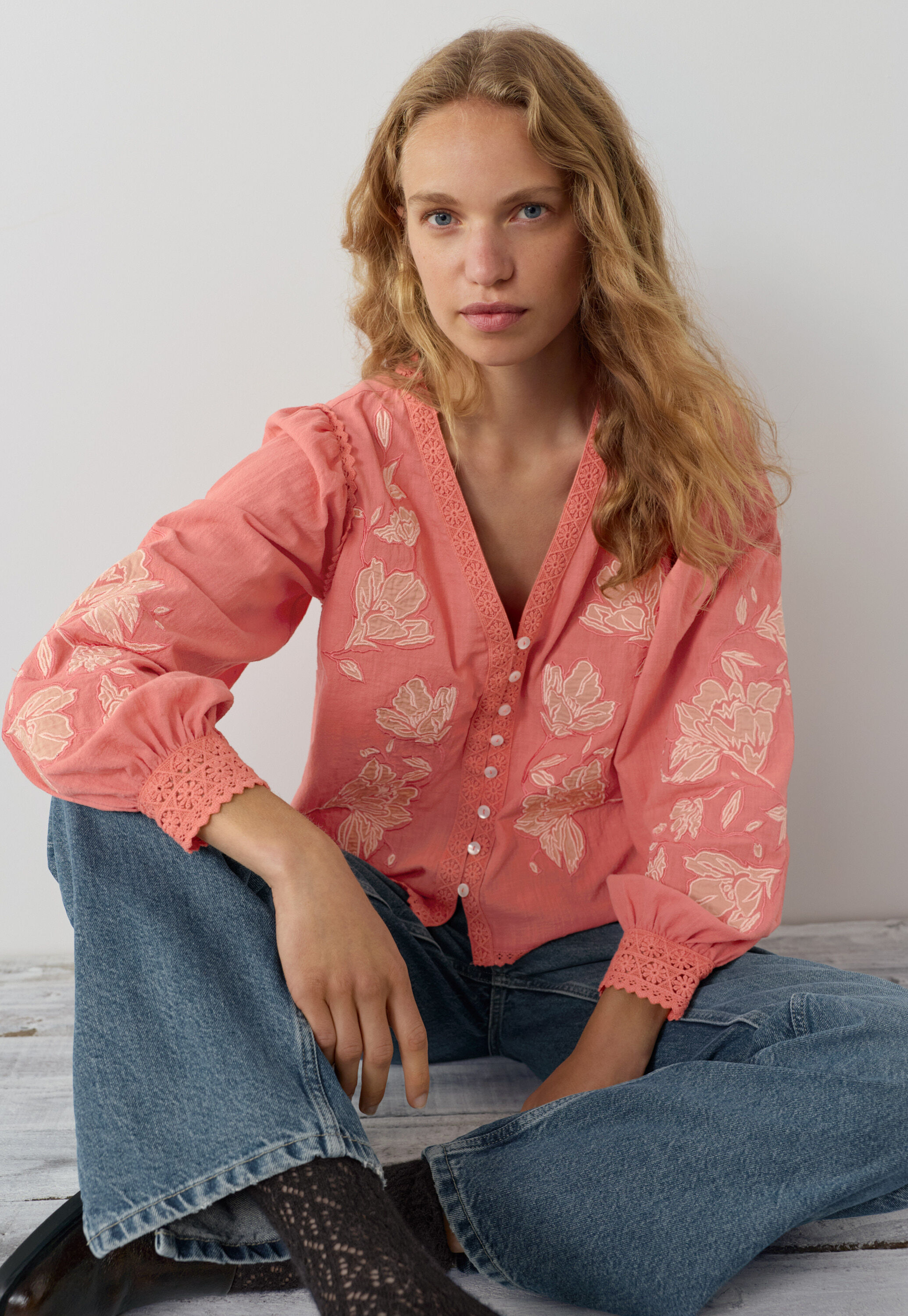 Split-hem jeans