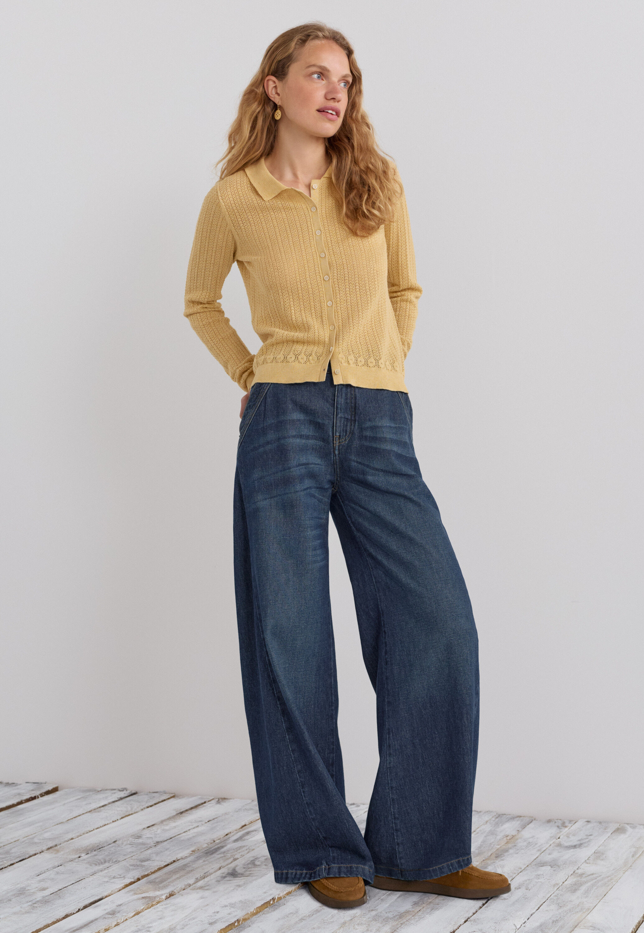 Cable-knit sweater