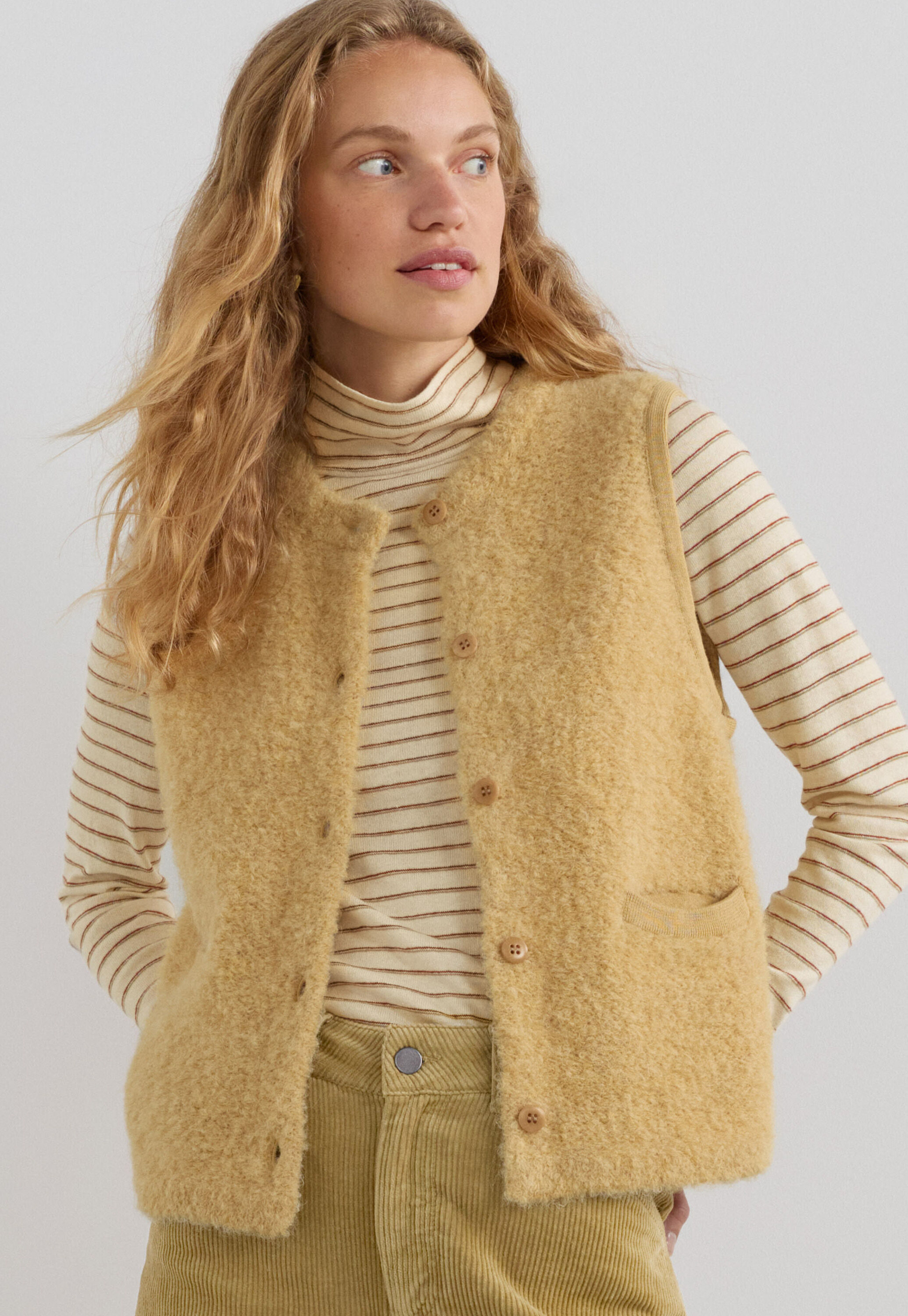 Cable-knit sweater