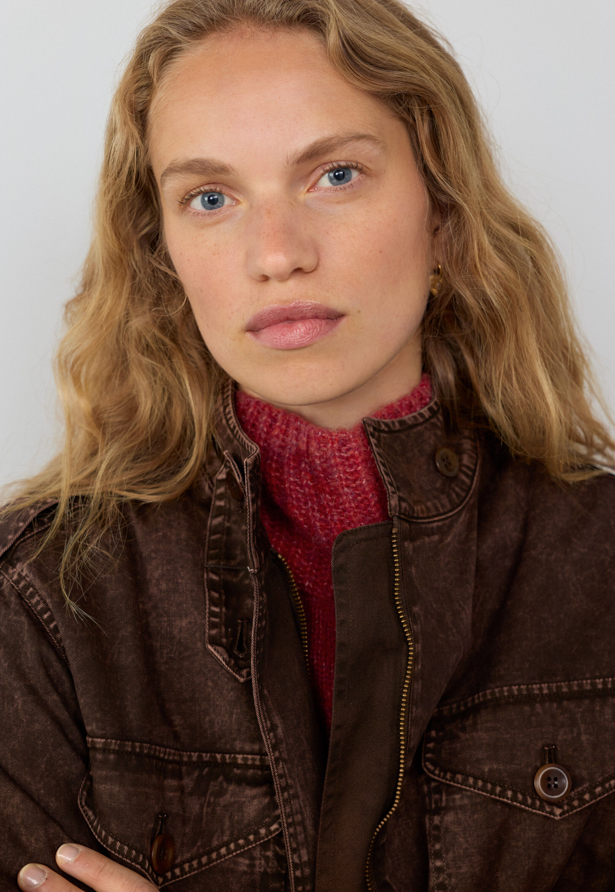 Cable-knit sweater
