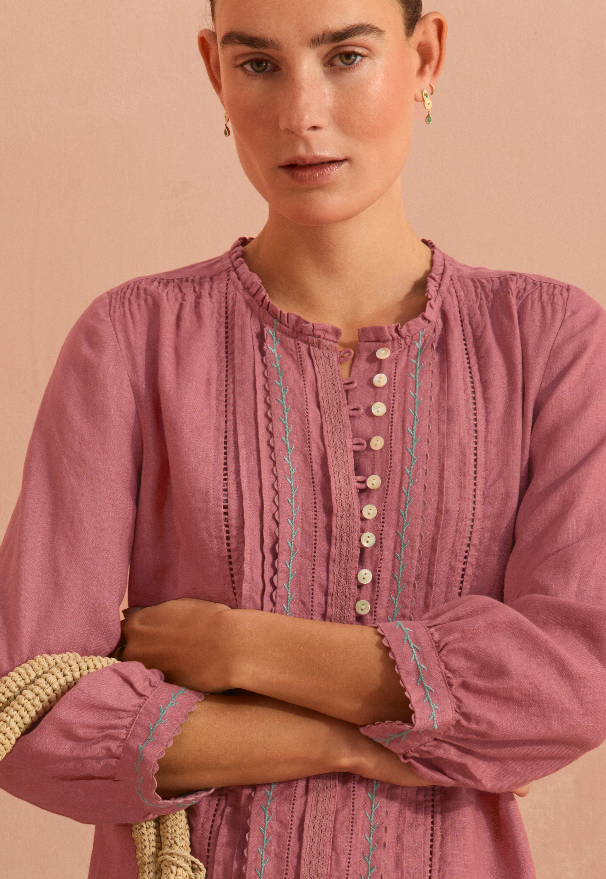 Pintucked dress