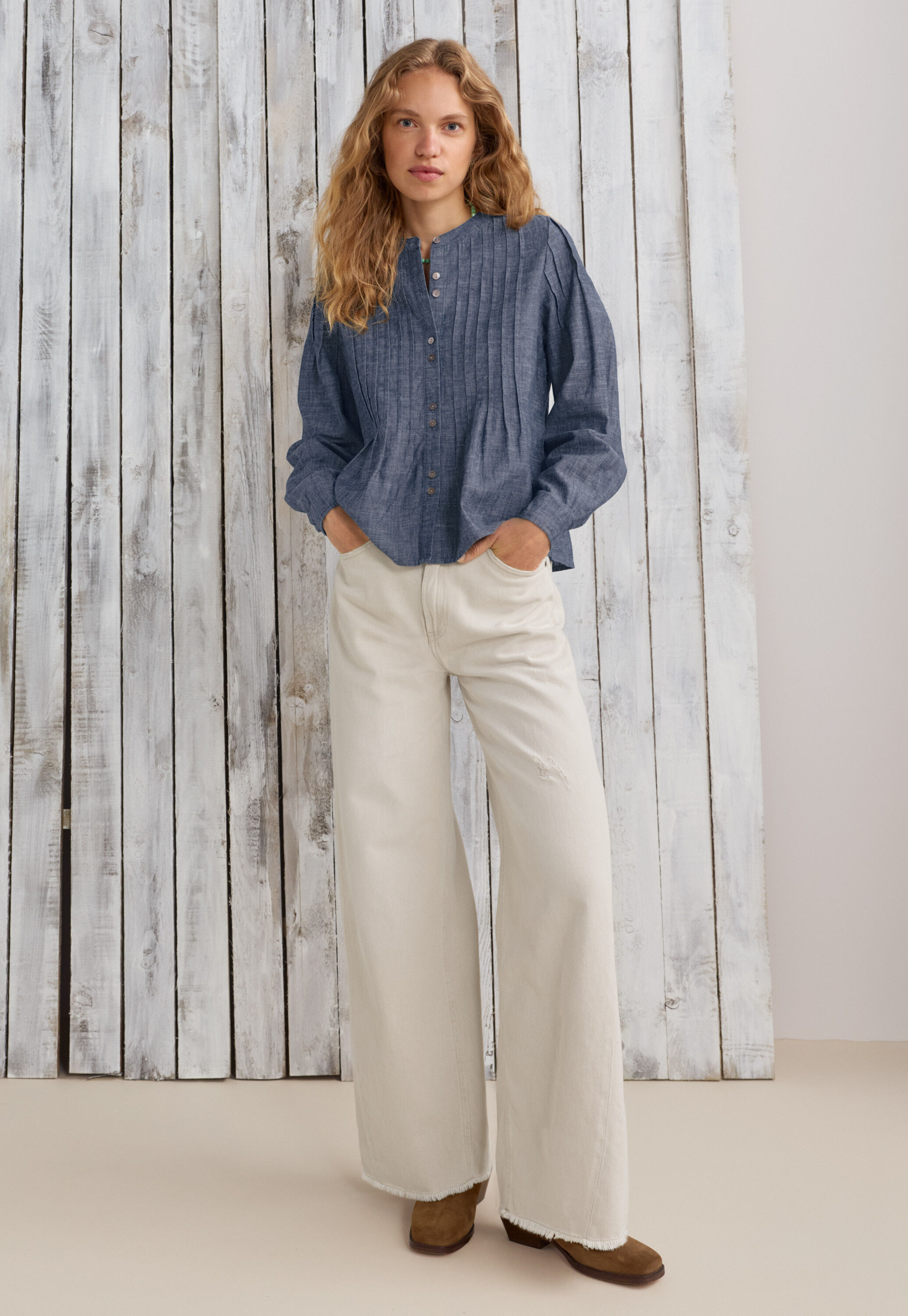 Cable-knit sweater