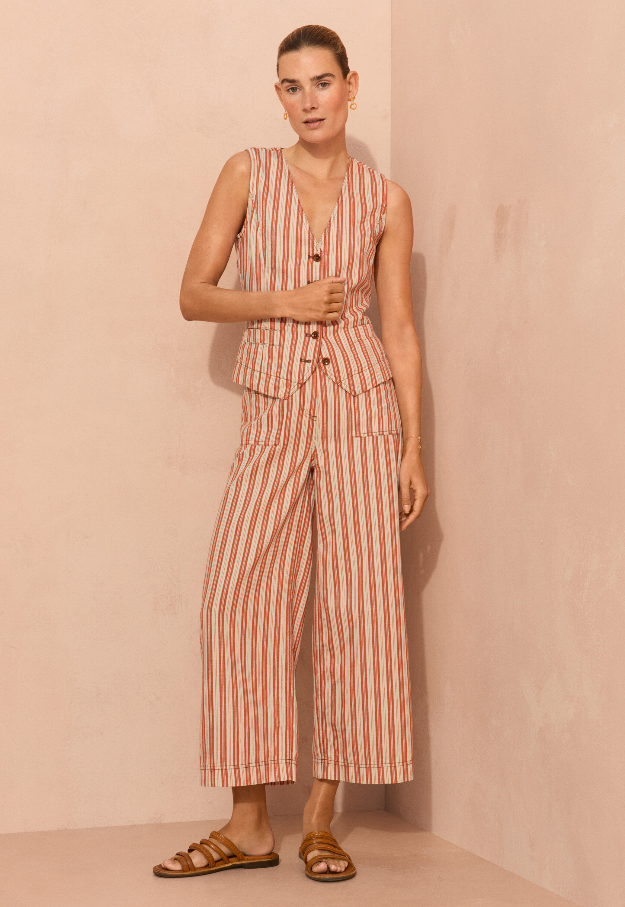Striped waistcoat