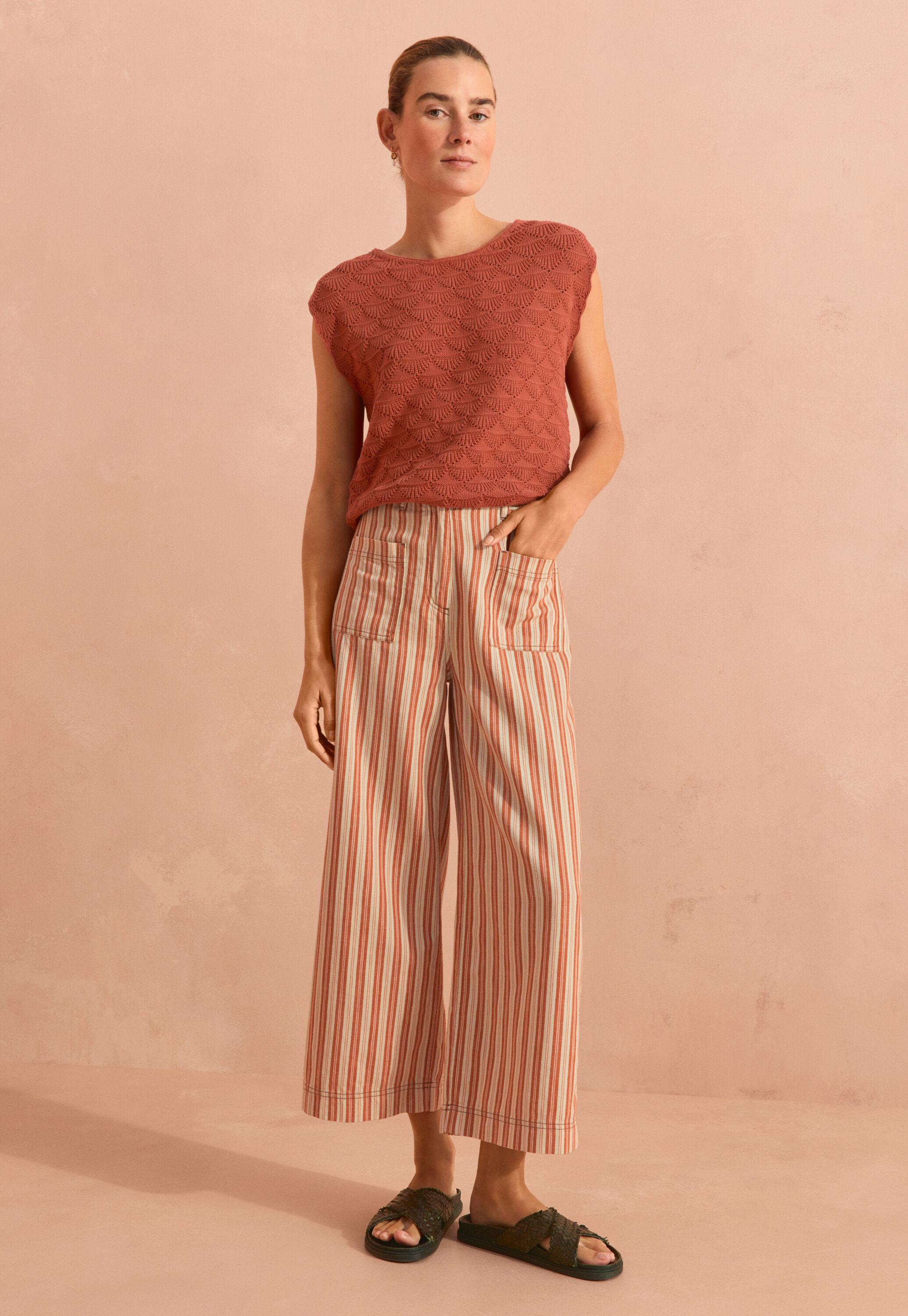 Striped trousers