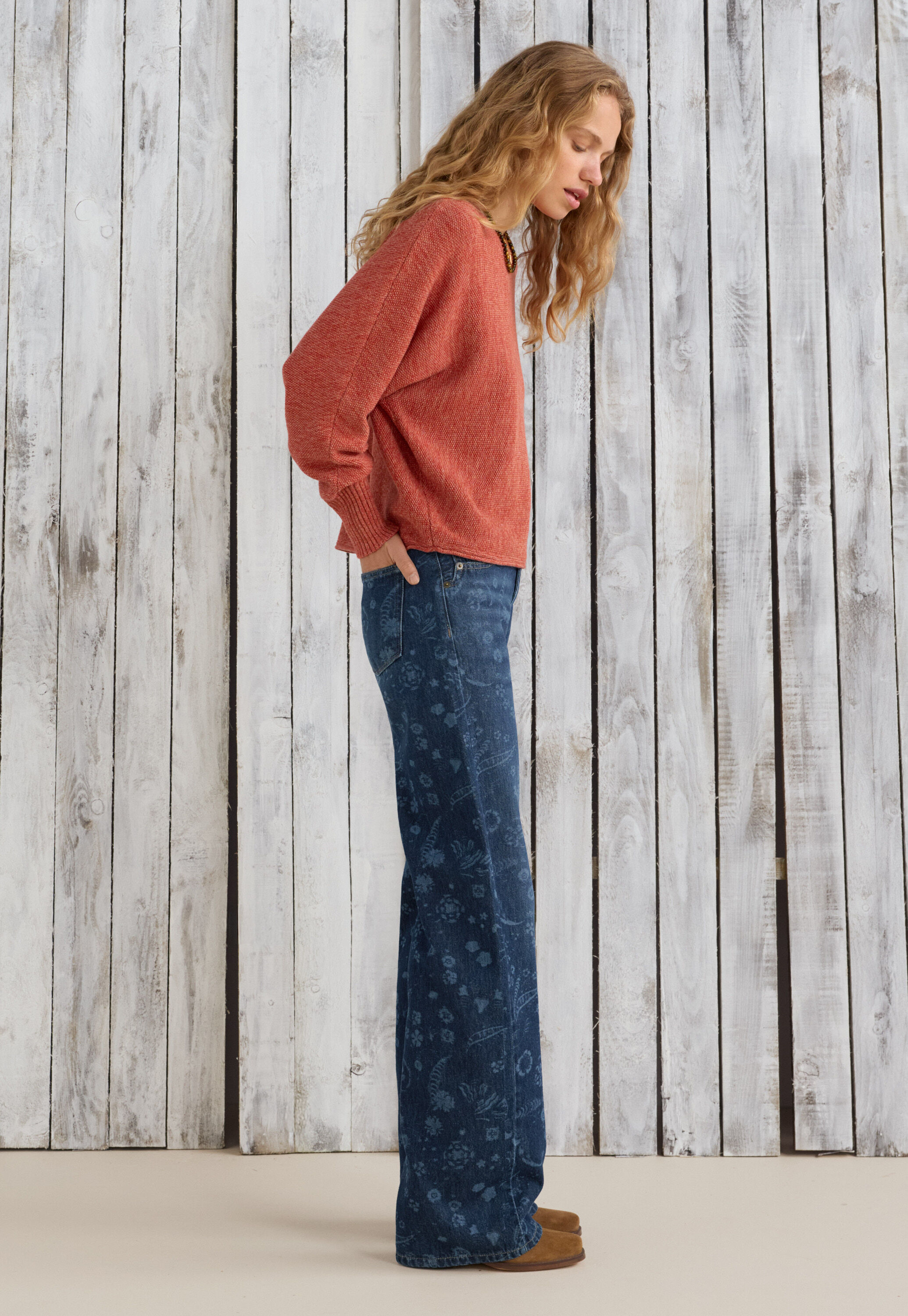Lasered jeans, Dark ocean, large