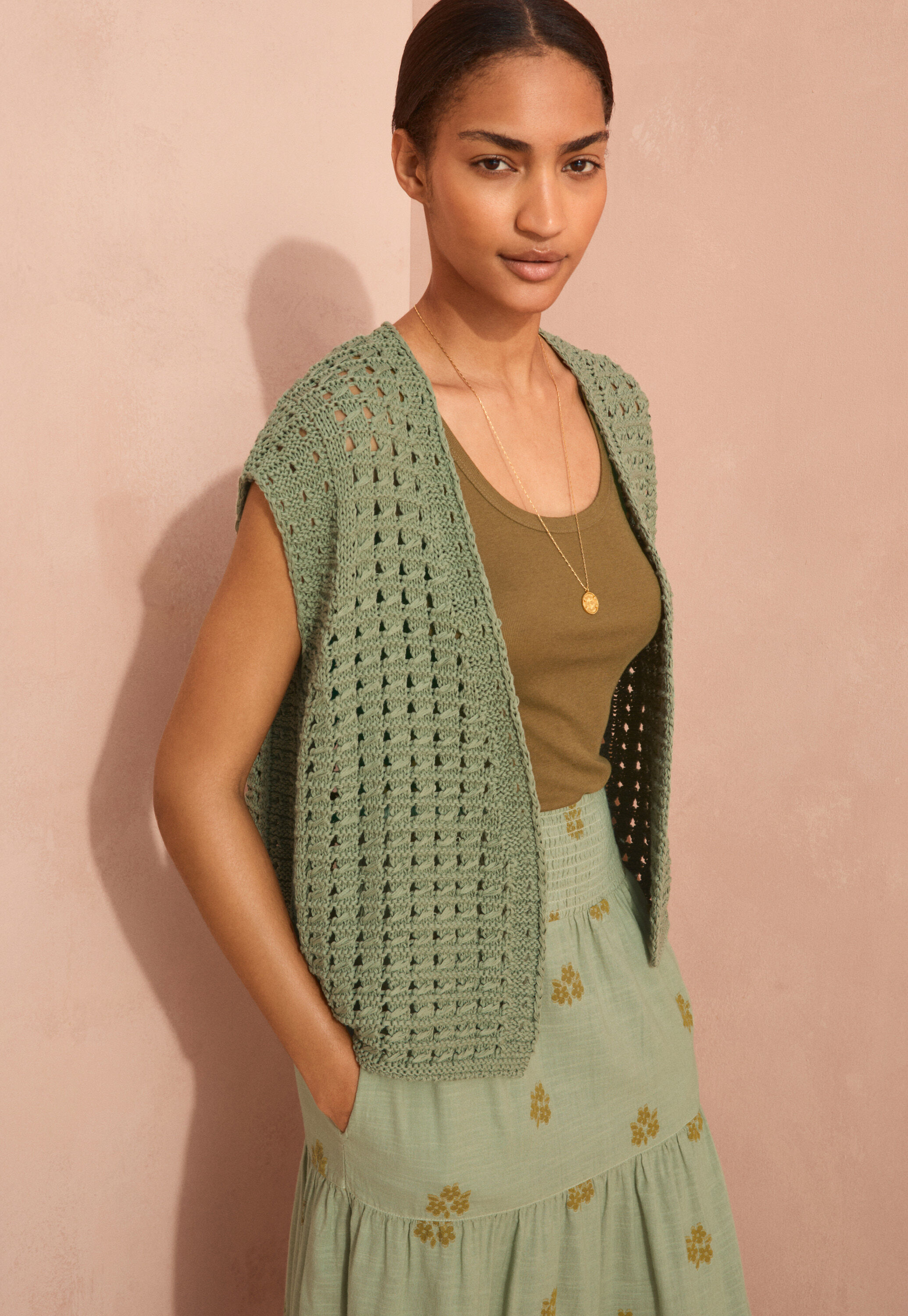 Pintuck blouse