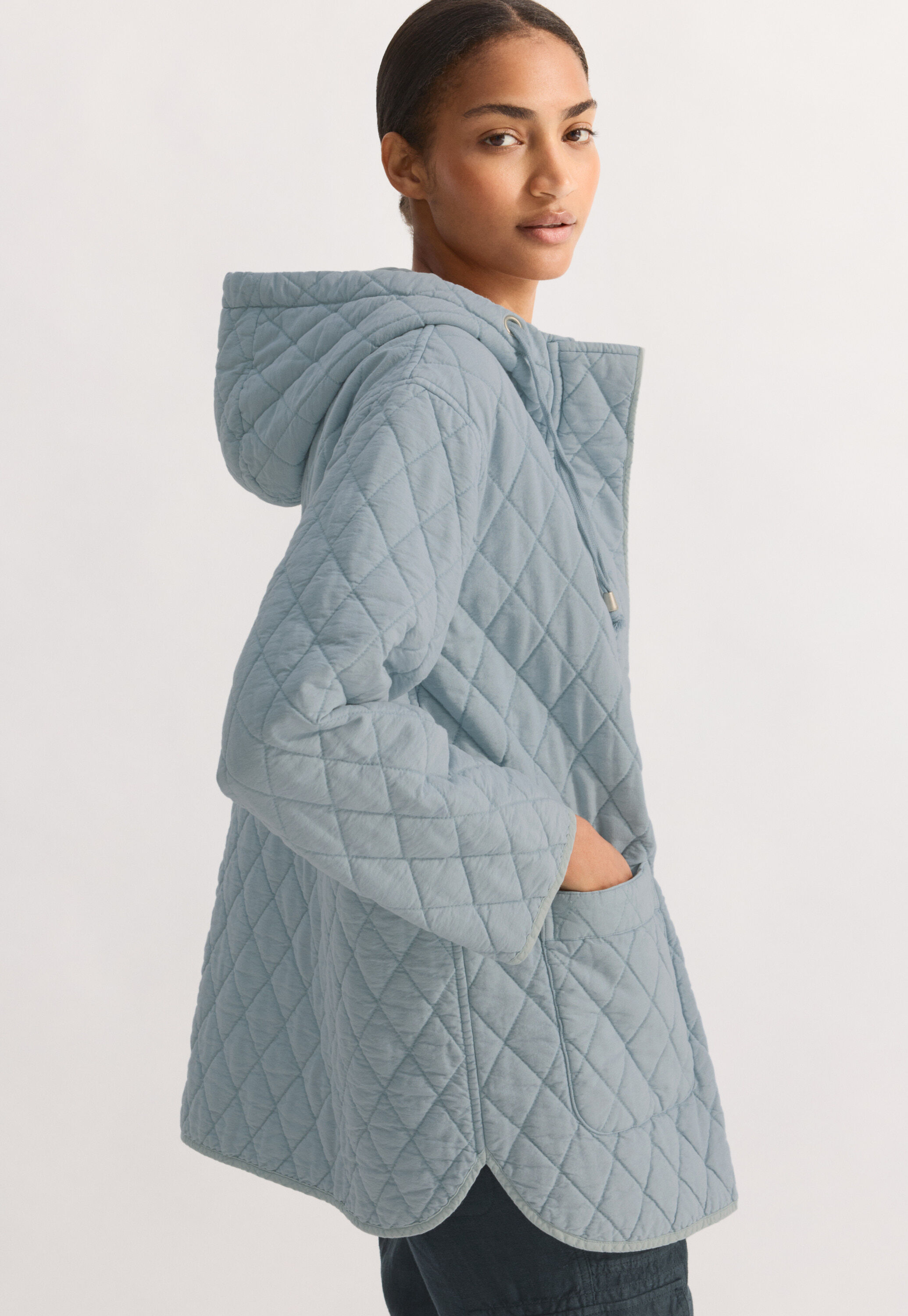 Quilted embroidered jacket