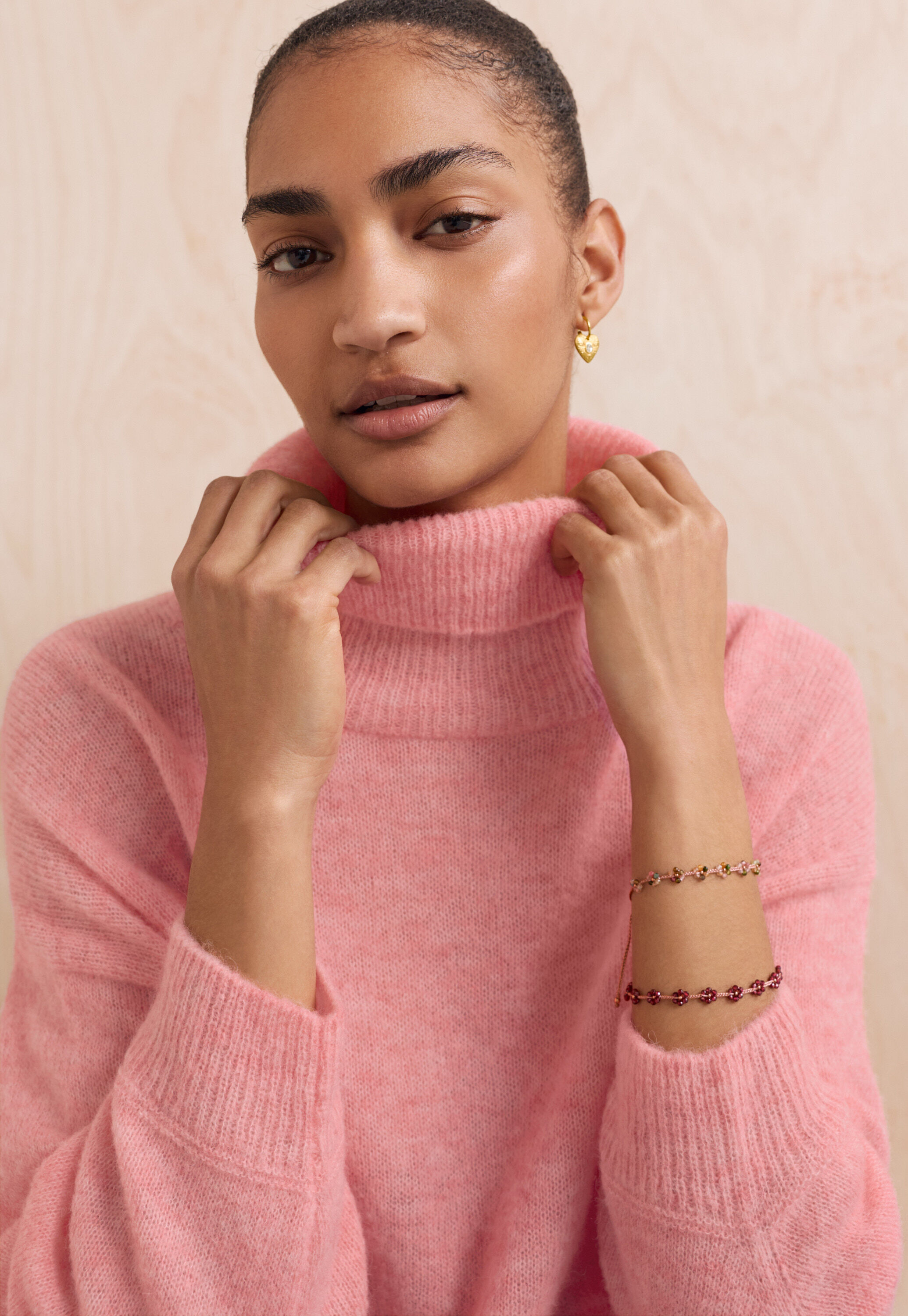 Reverse-striped sweater