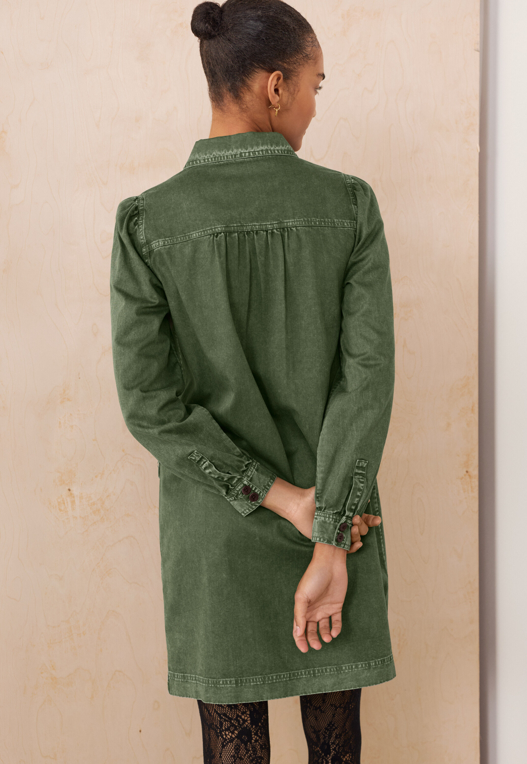Garment-dyed dress