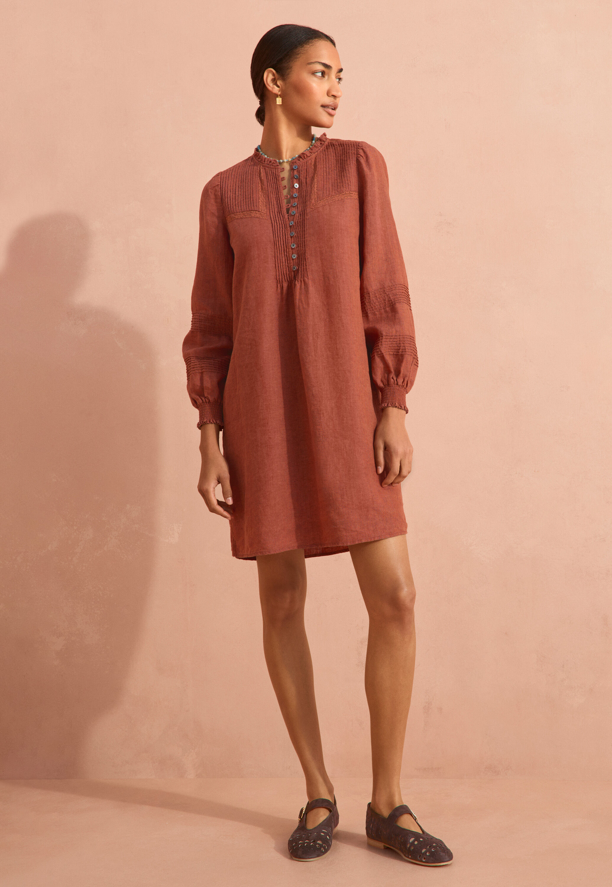 Pintuck blouse
