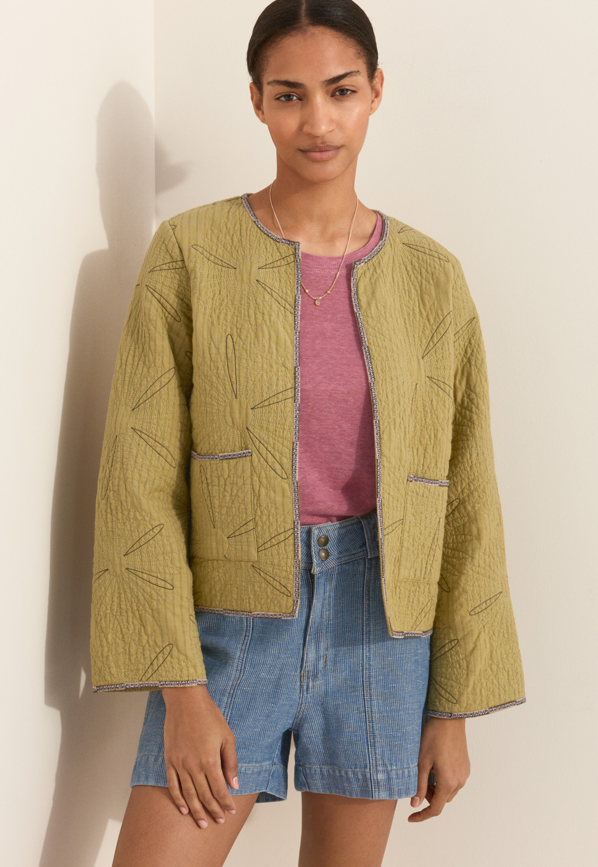 Daisy quilted jacket